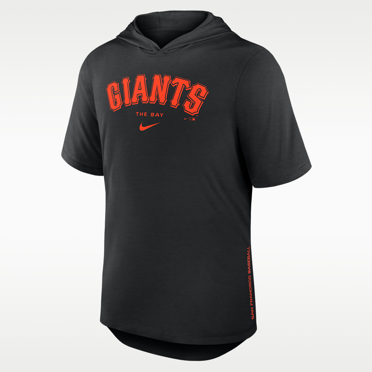 San Francisco Giants Arched Wordmark Men's Nike Dri-FIT MLB Hooded T-Shirt