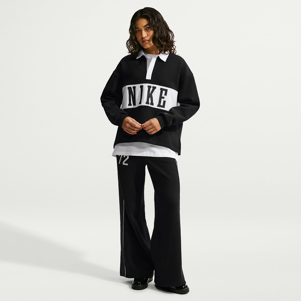 Nike Studio Fleece Medium Weight Women's Mid-Rise Wide-Leg Pants