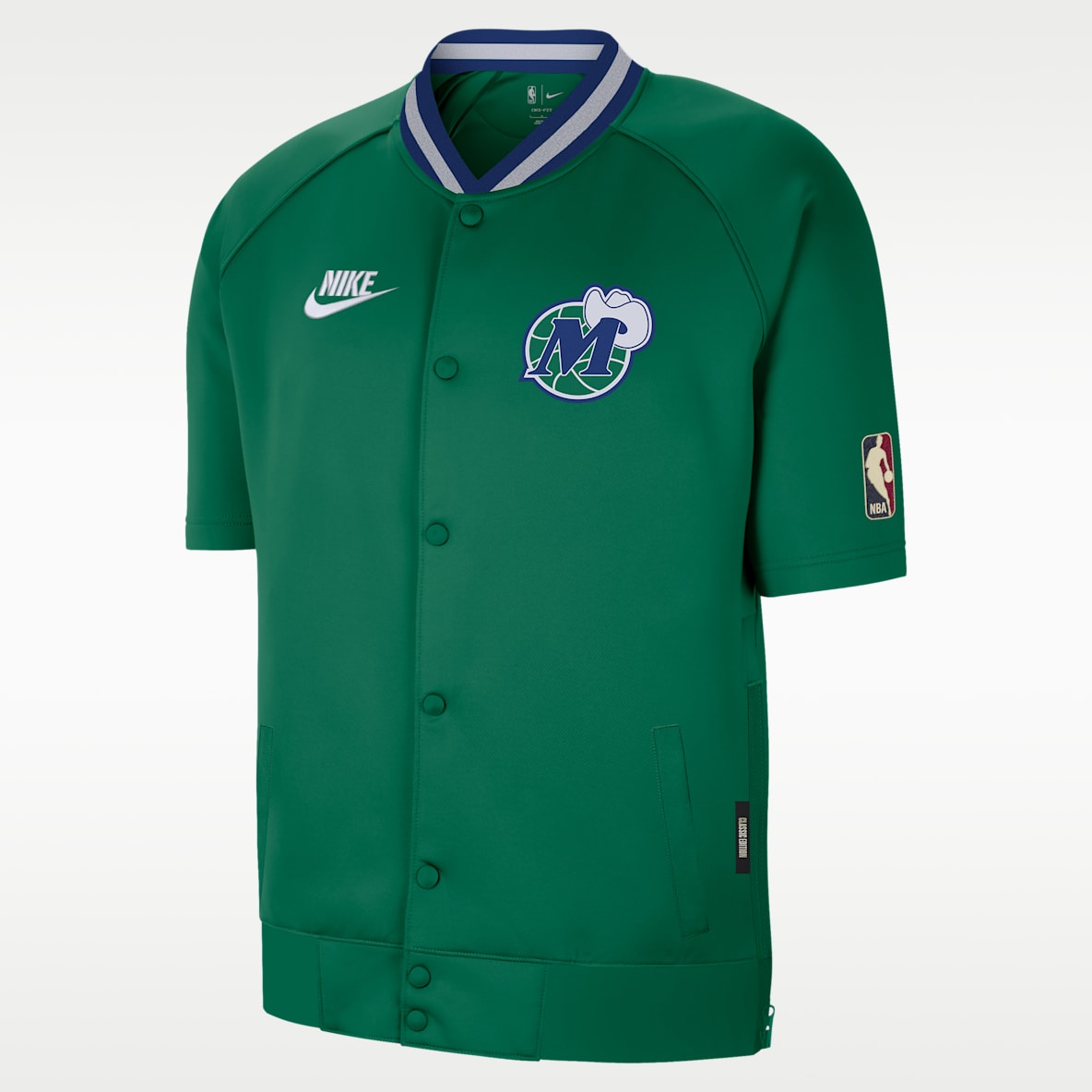 Dallas Mavericks Hardwood Classics Men's Nike Dri-FIT NBA Short-Sleeve Jacket