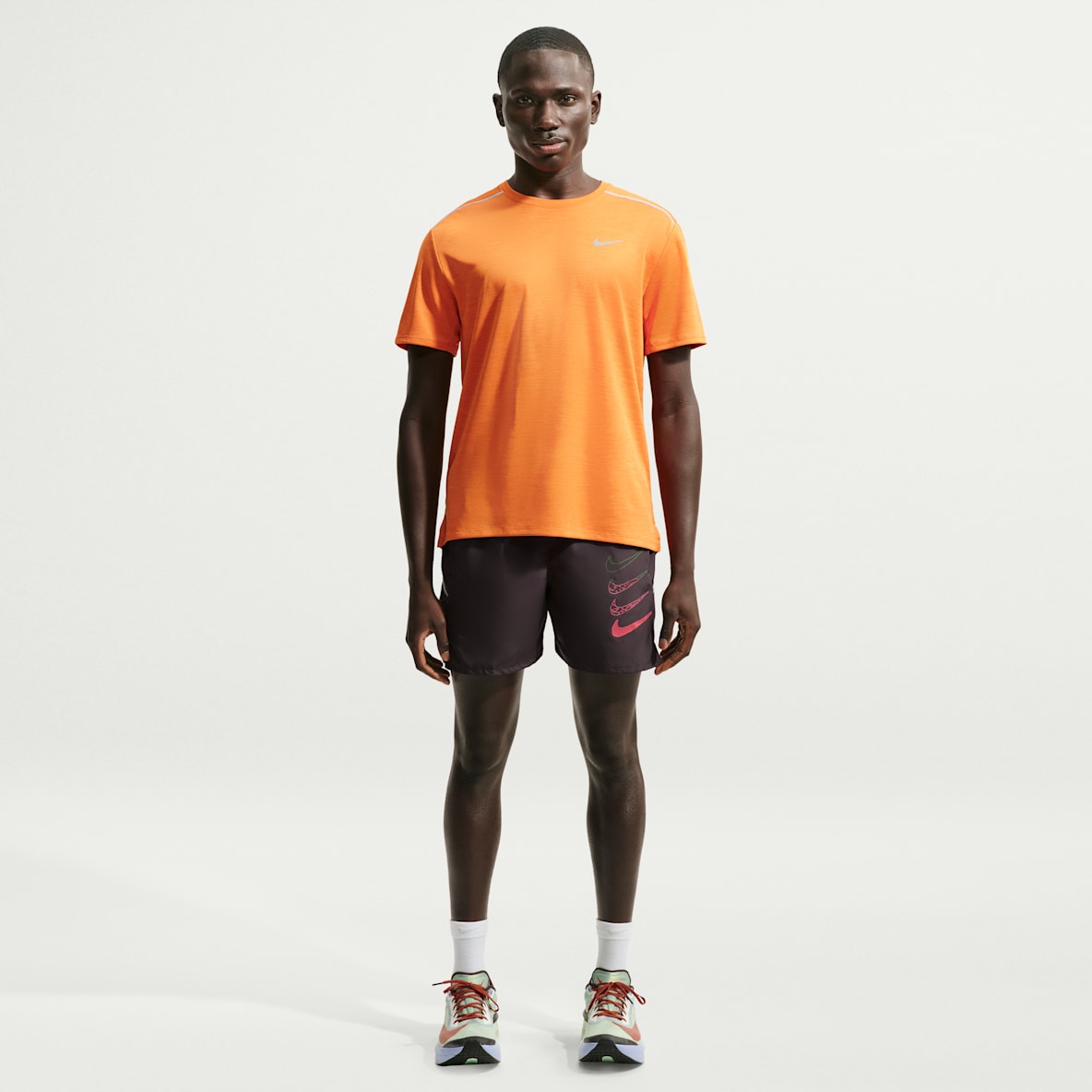 Nike Miler Dri-FIT løpeshorts med innershorts til herre (13 cm)