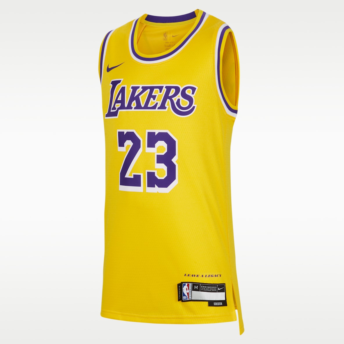LeBron James Los Angeles Lakers Icon Edition 2023/24 Nike NBA Swingman Trikot für ältere Kinder (Jungen)