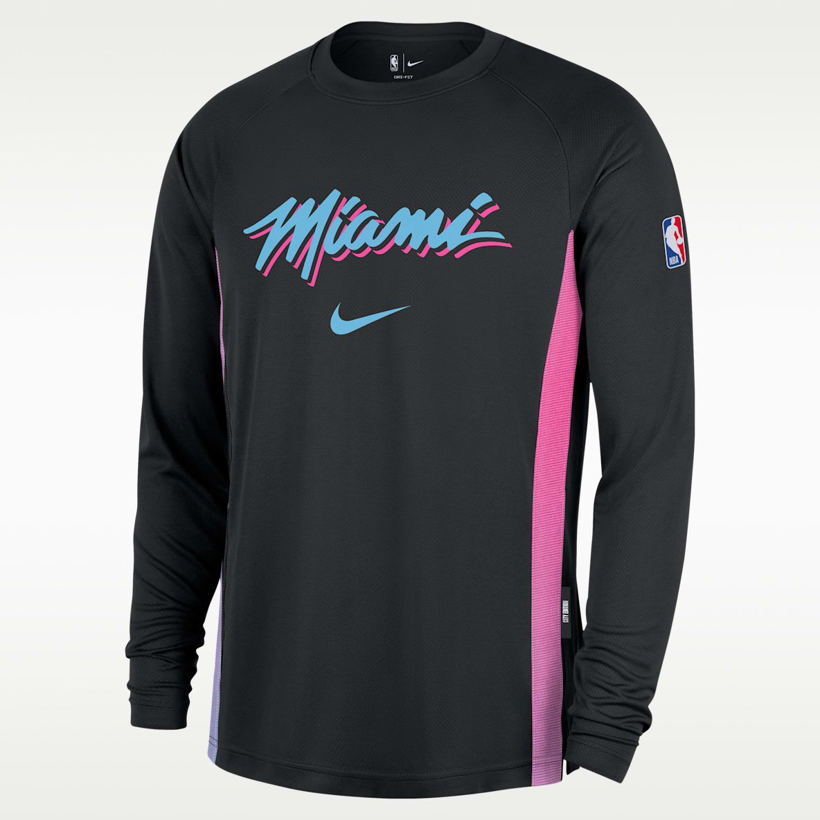 Miami Heat City Edition Men's Men's Nike Dri-FIT Long-Sleeve Top