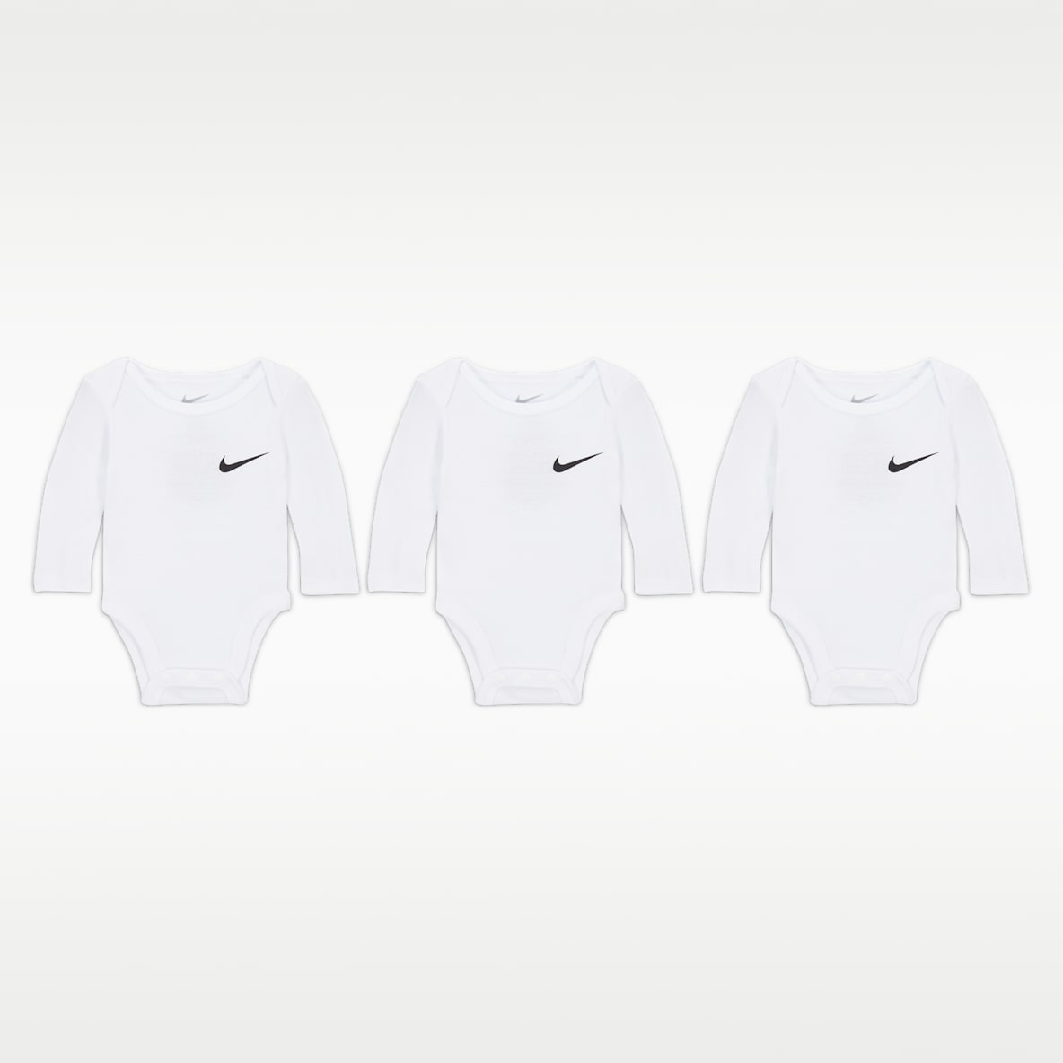 Nike Essentials Monos de manga larga para bebé (paquete de 3)