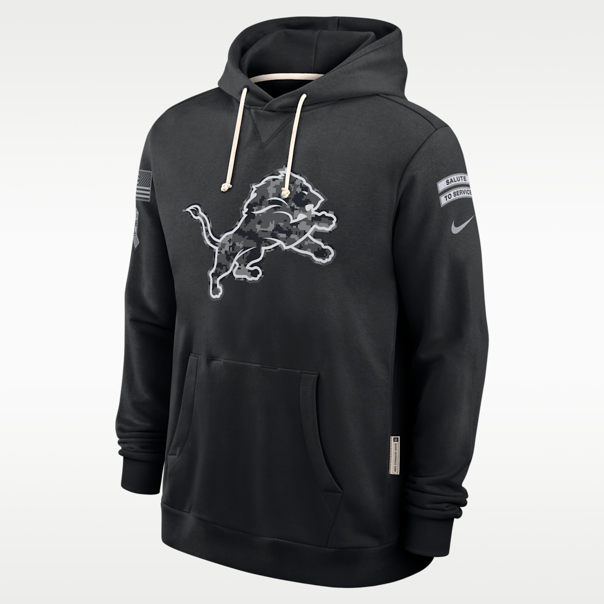 Detroit Lions Salute to Service Sideline Men's Nike Dri-FIT NFL Pullover Hoodie