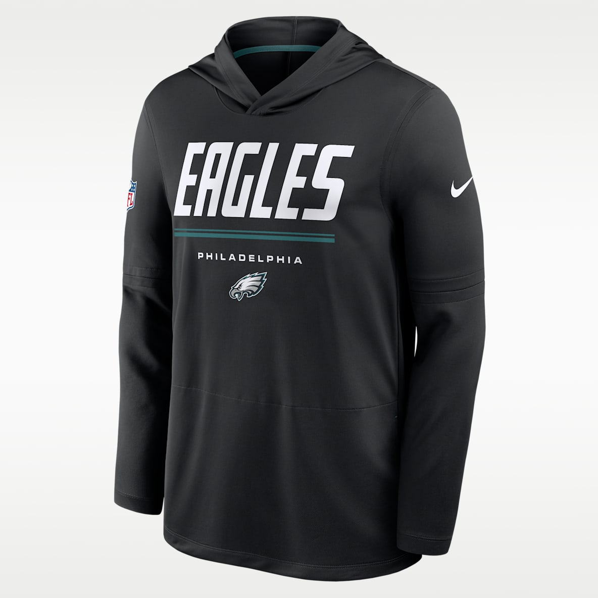 Philadelphia Eagles Sideline Men's Nike Dri-FIT NFL Long-Sleeve Hooded Top