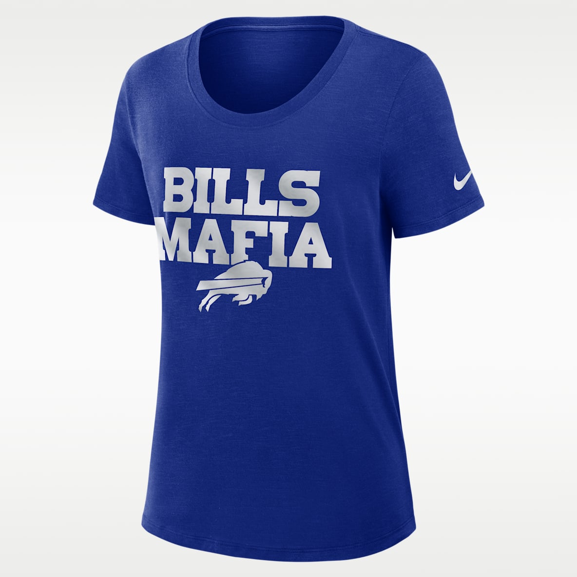 Buffalo Bills Rivalries Collection Slub Playera Nike Dri-FIT de la NFL para mujer
