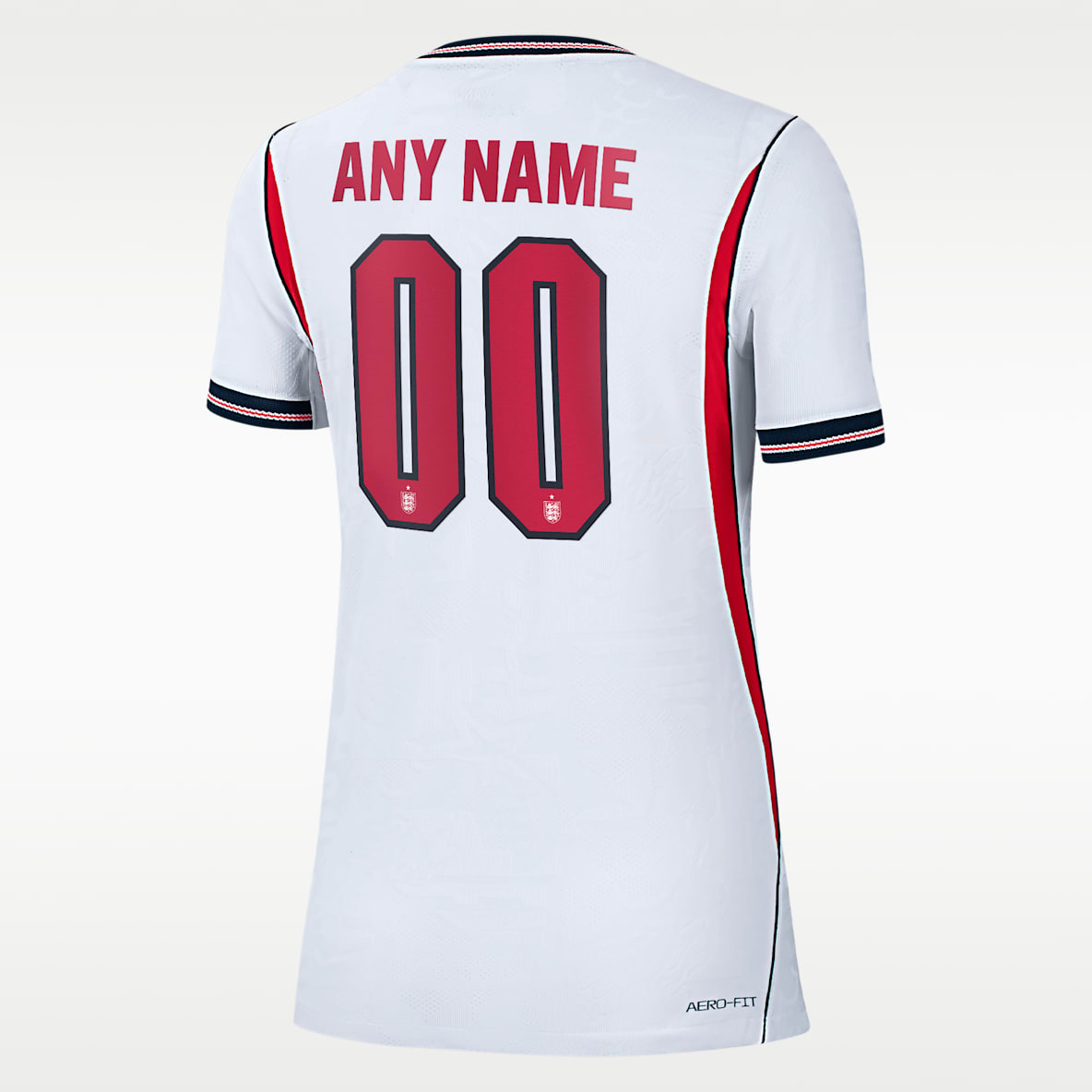 England 2026 Match Home Women's Nike Aero-FIT Soccer Authentic Custom Jersey By You