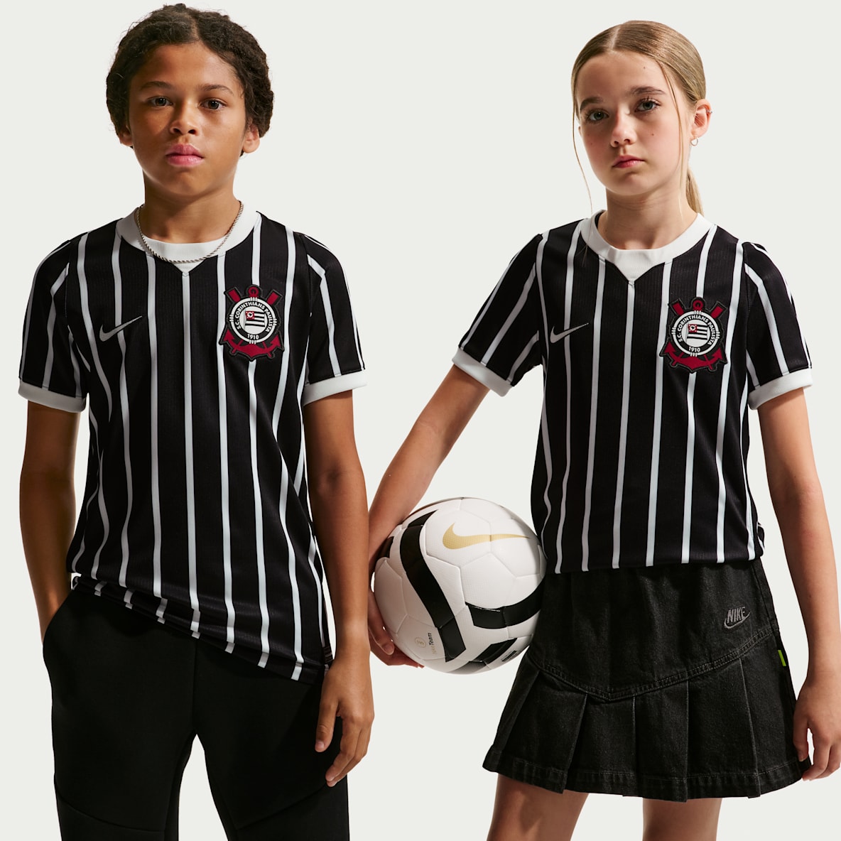 S.C. Corinthians 2026/27 Stadium Away Big Kids' Nike Dri-FIT Soccer Replica Jersey