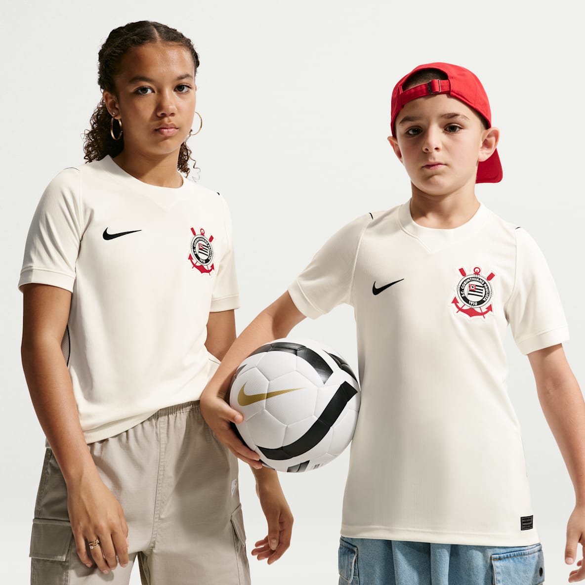 S.C. Corinthians 2026/27 Stadium Home Big Kids' Nike Dri-FIT Soccer Replica Jersey