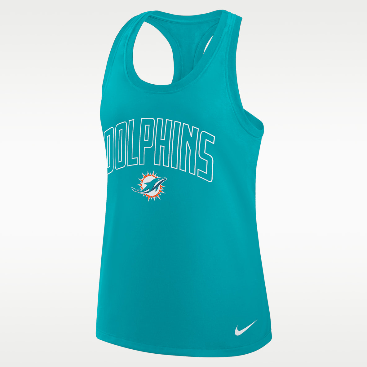 Miami Dolphins Primetime Women's Nike Dri-FIT NFL Racerback Tank Top