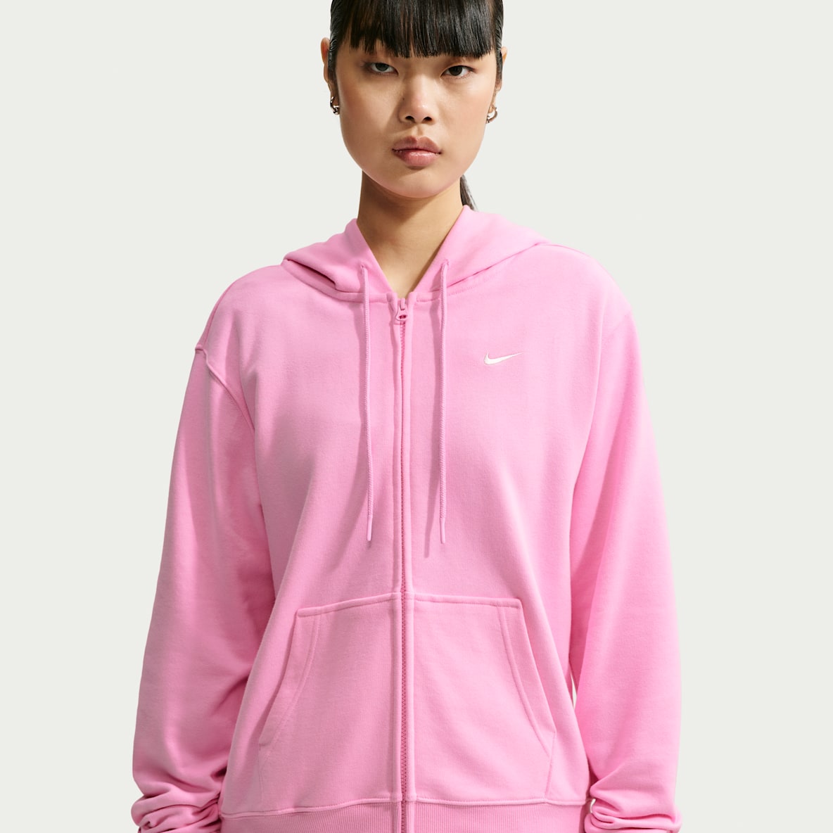Nike Studio Fleece Lightweight Sudadera con gorro de cierre completo para mujer