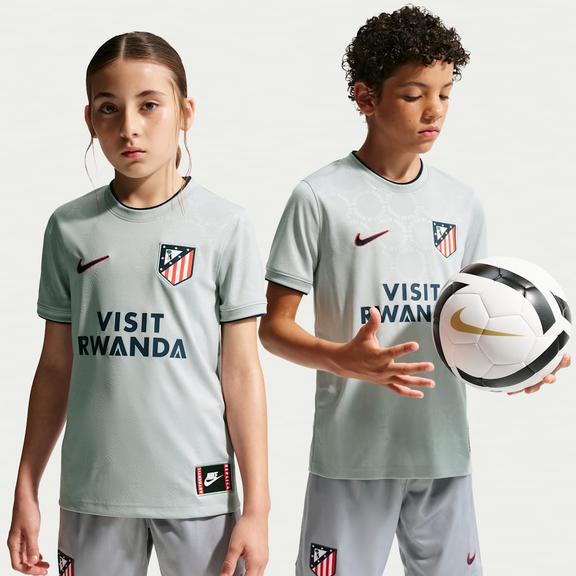 Atlético Madrid 3e tenue Haut de foot d'avant-match Nike Dri-FIT pour ado