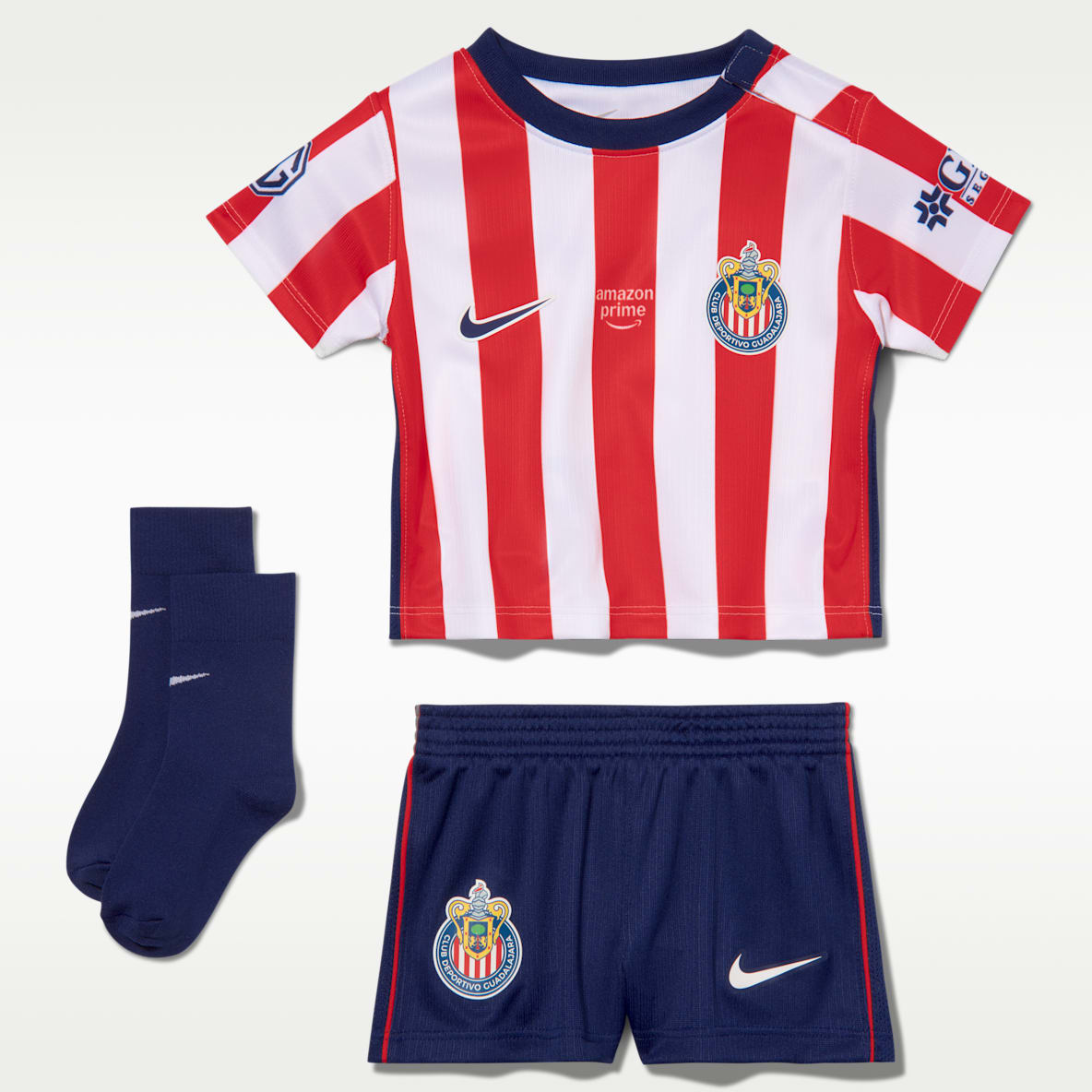 C.D. Guadalajara local Stadium 2026/27 Conjunto de 3 piezas de futbol Nike Replica para bebé e infantil