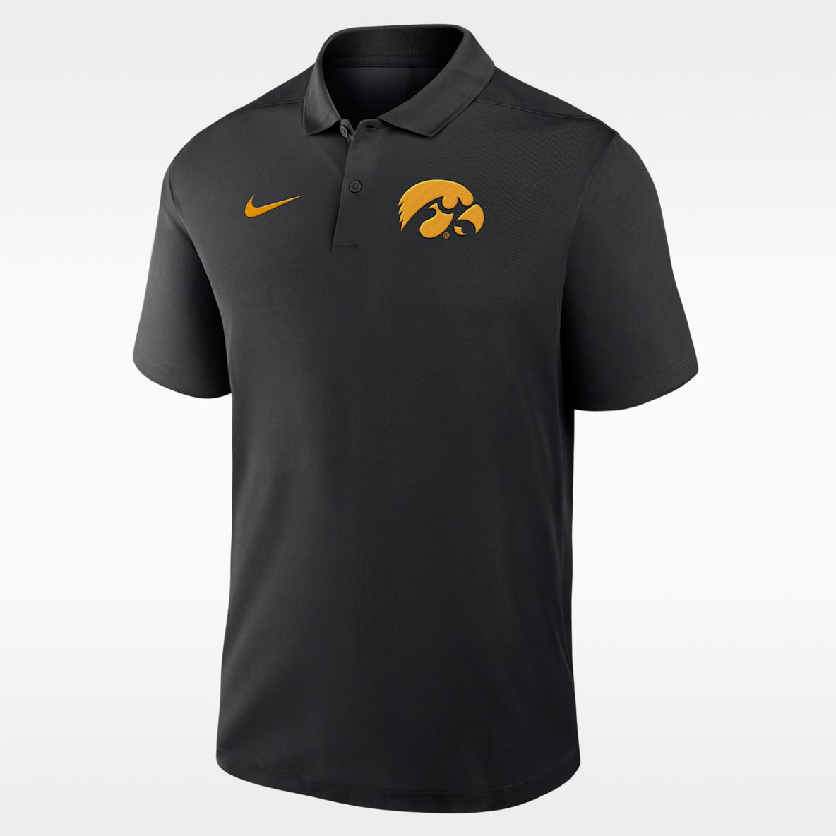 Iowa Primetime Victory Primary Logo Men's Nike Dri-FIT College Polo