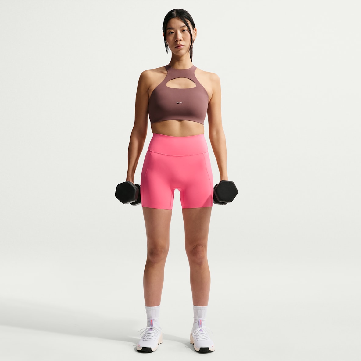 Nike Universa Women's High-Waisted 12.5cm (approx.) Biker Shorts with No Front Seam