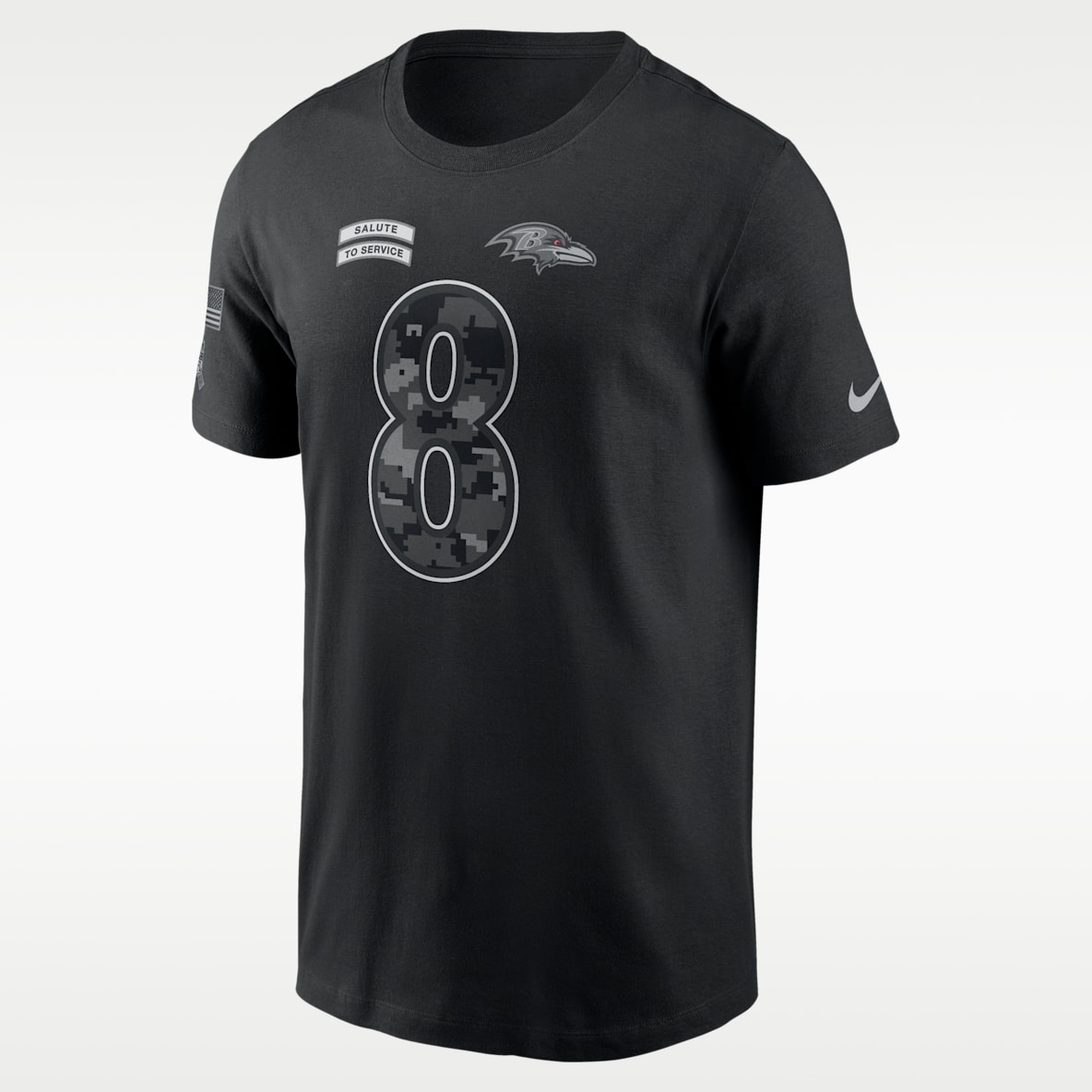 Lamar Jackson Baltimore Ravens Salute to Service Men's Nike NFL T-Shirt