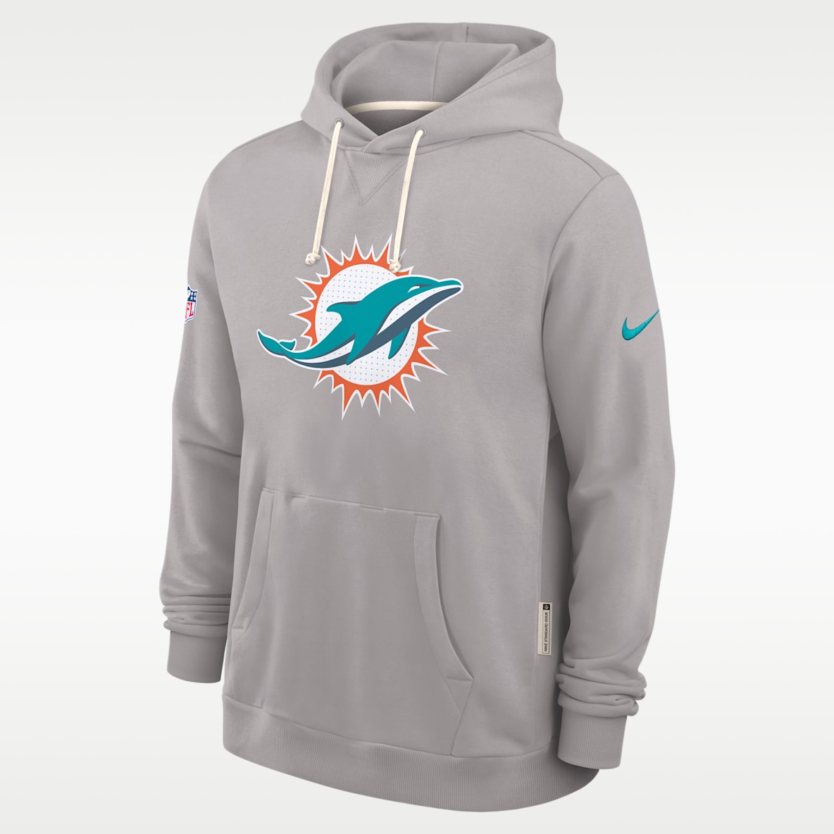 Miami Dolphins Initial Home Sideline Men's Nike Dri-FIT NFL Pullover Hoodie