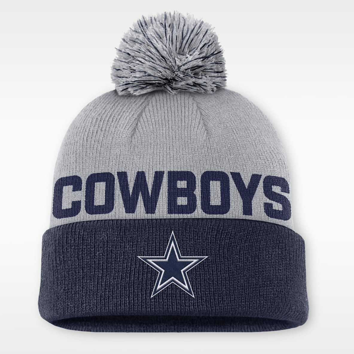 Dallas Cowboys Peak Men's Nike NFL Cuffed Pom Beanie