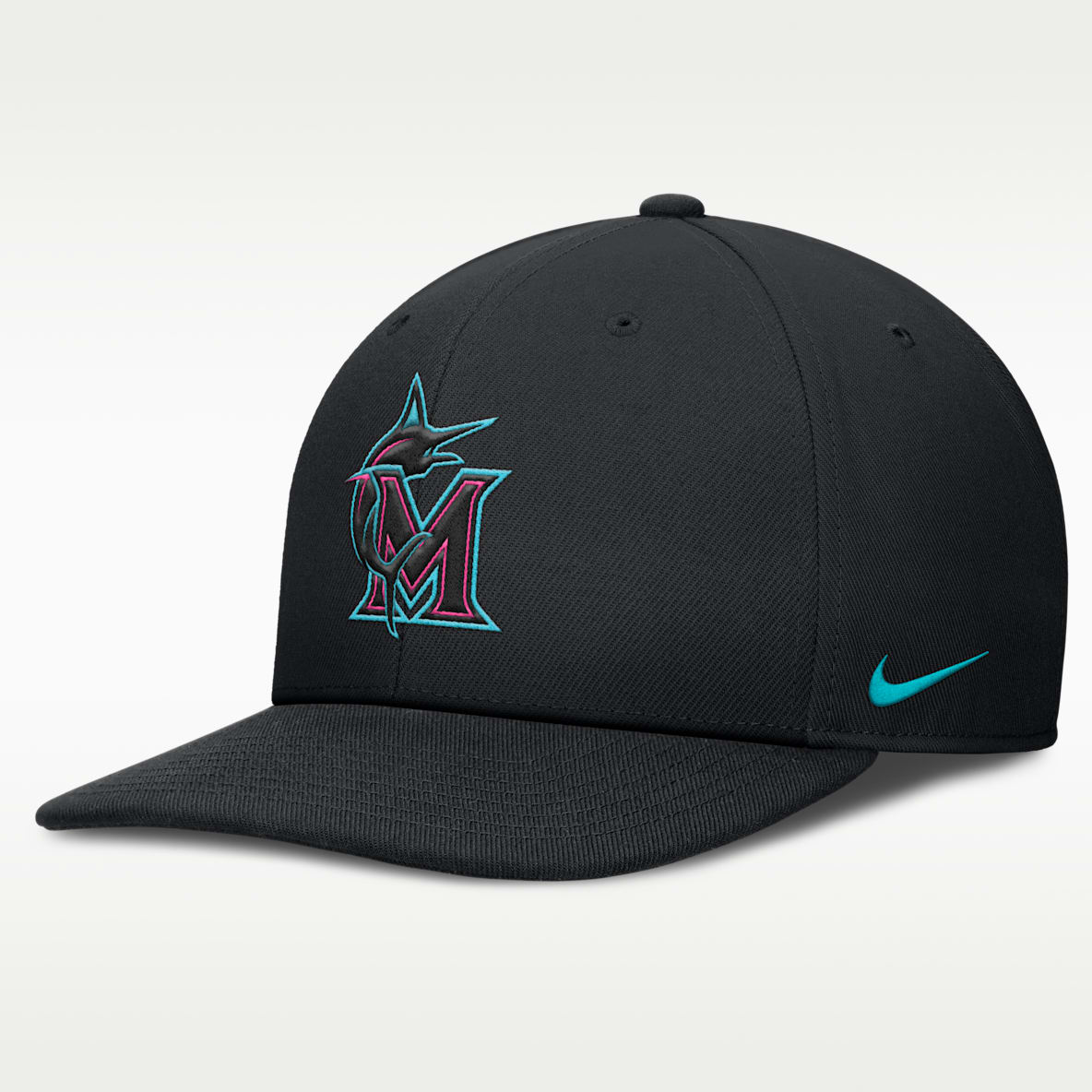 Miami Marlins City Connect Pro Gorra Nike Dri-FIT de la MLB ajustable para hombre
