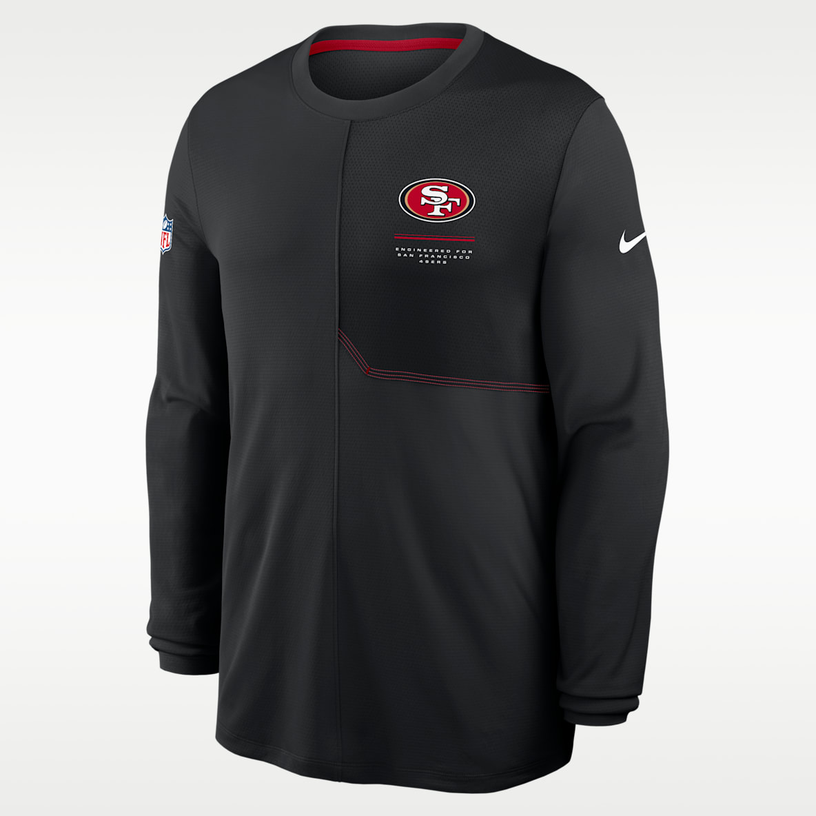 San Francisco 49ers Sideline Coach Men's Nike Dri-FIT NFL Long-Sleeve Top