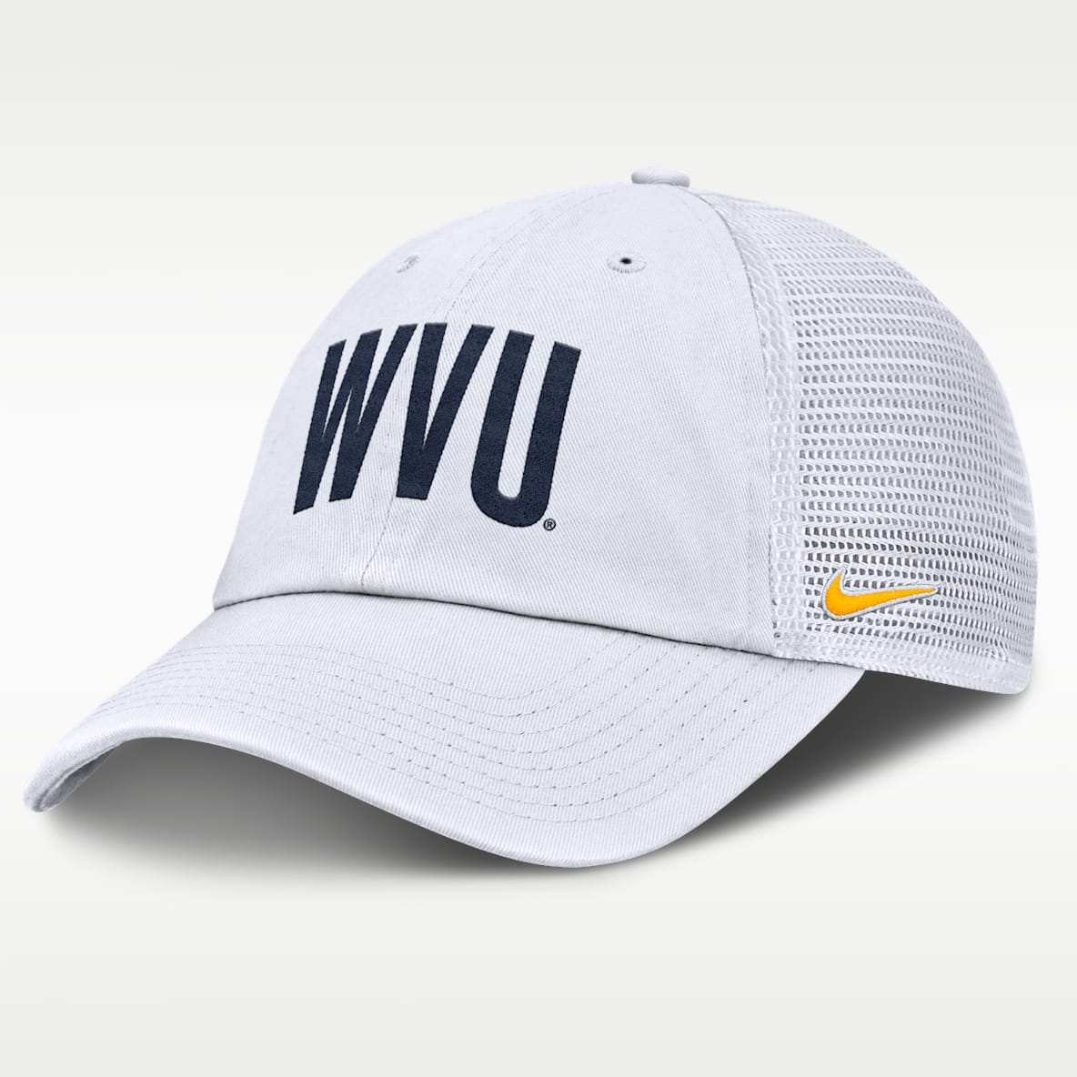 West Virginia Primetime Campus Club Men's Nike College Trucker Adjustable Hat