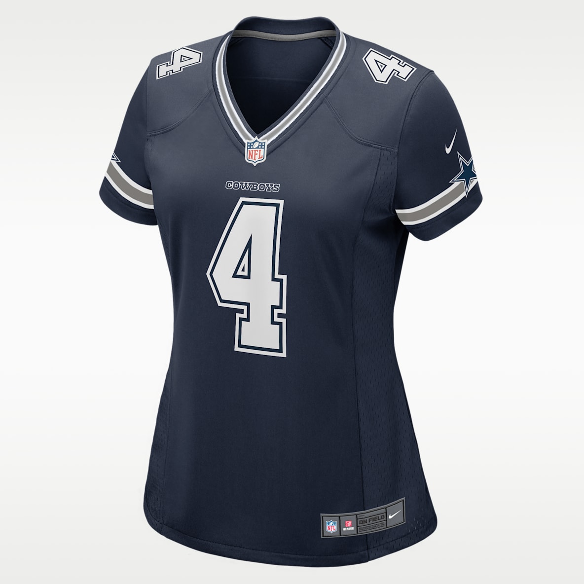 NFL Dallas Cowboys (Dak Prescott) Women's Game Football Jersey
