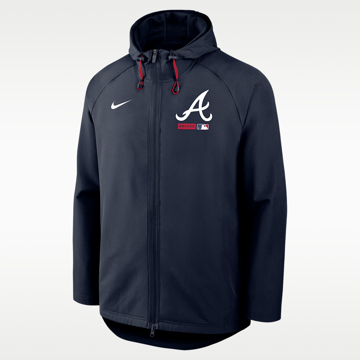 Atlanta Braves Authentic Collection Men's Nike Therma-FIT MLB Full-Zip Hooded Jacket