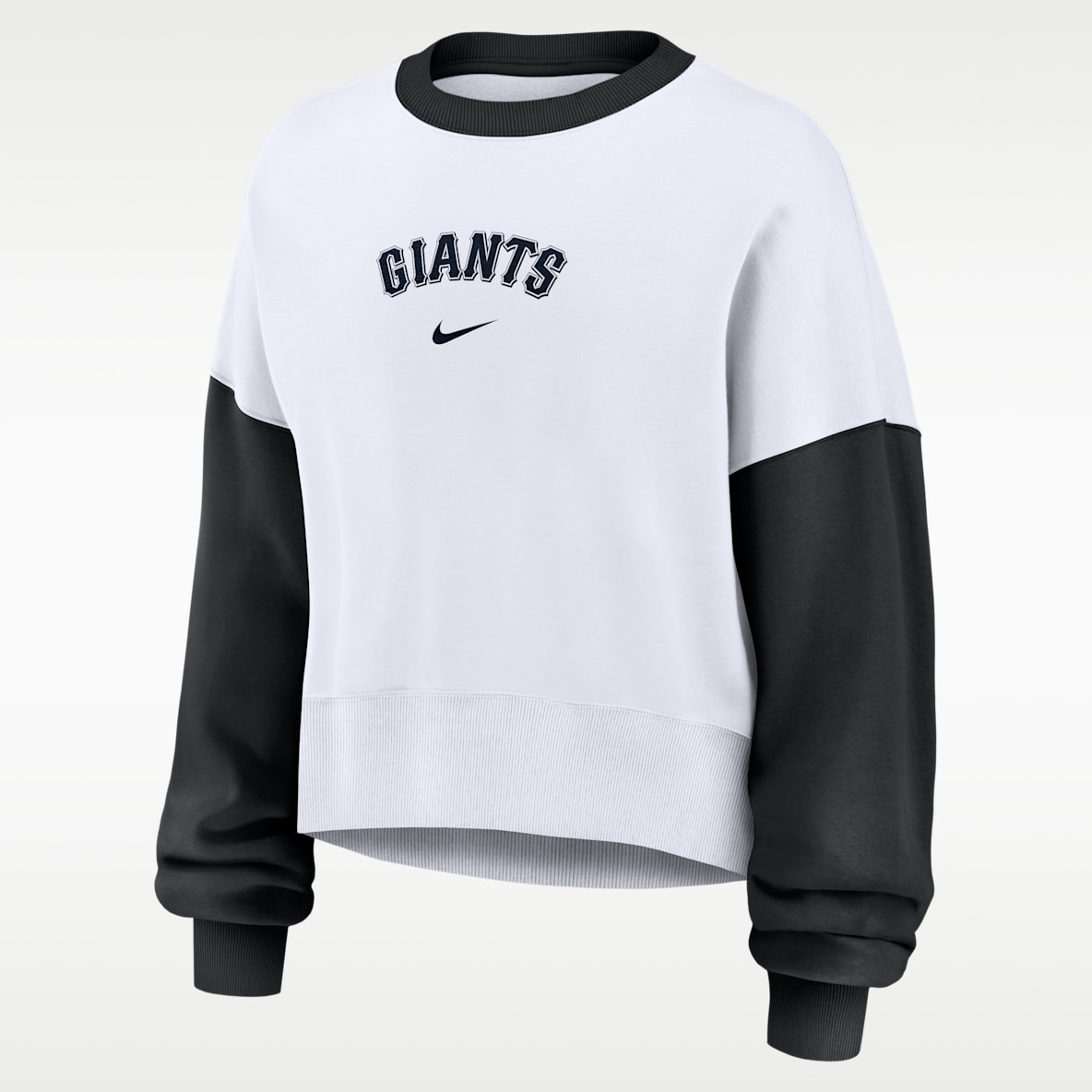 San Francisco Giants Primary Sudadera de cuello redondo sin cierre Nike de la MLB para mujer
