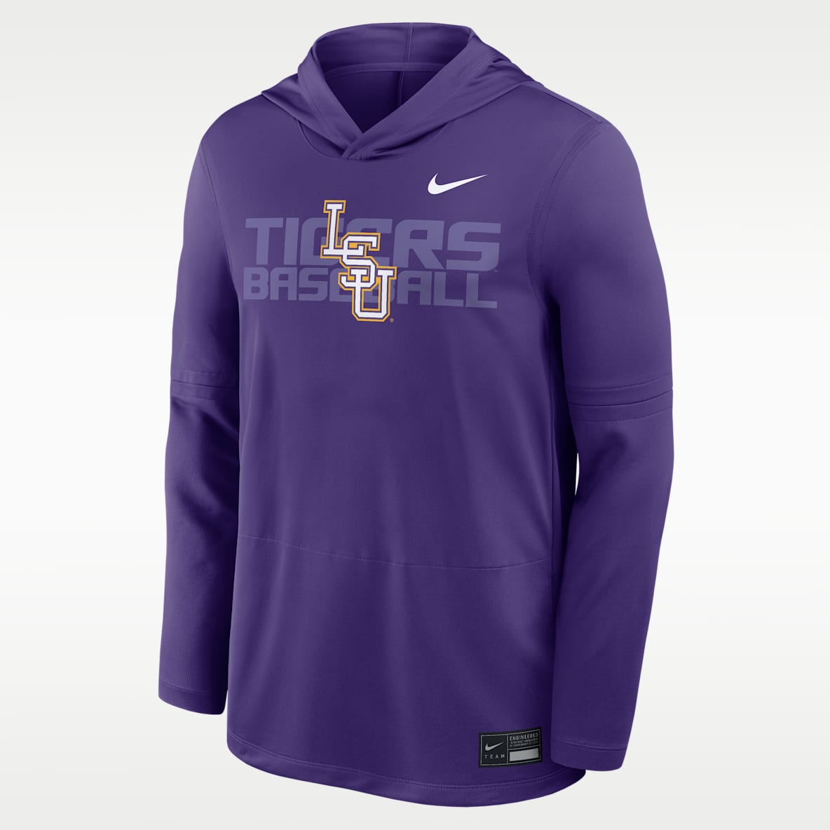 LSU Dugout Men's Nike Dri-FIT College Long-Sleeve Hooded Top
