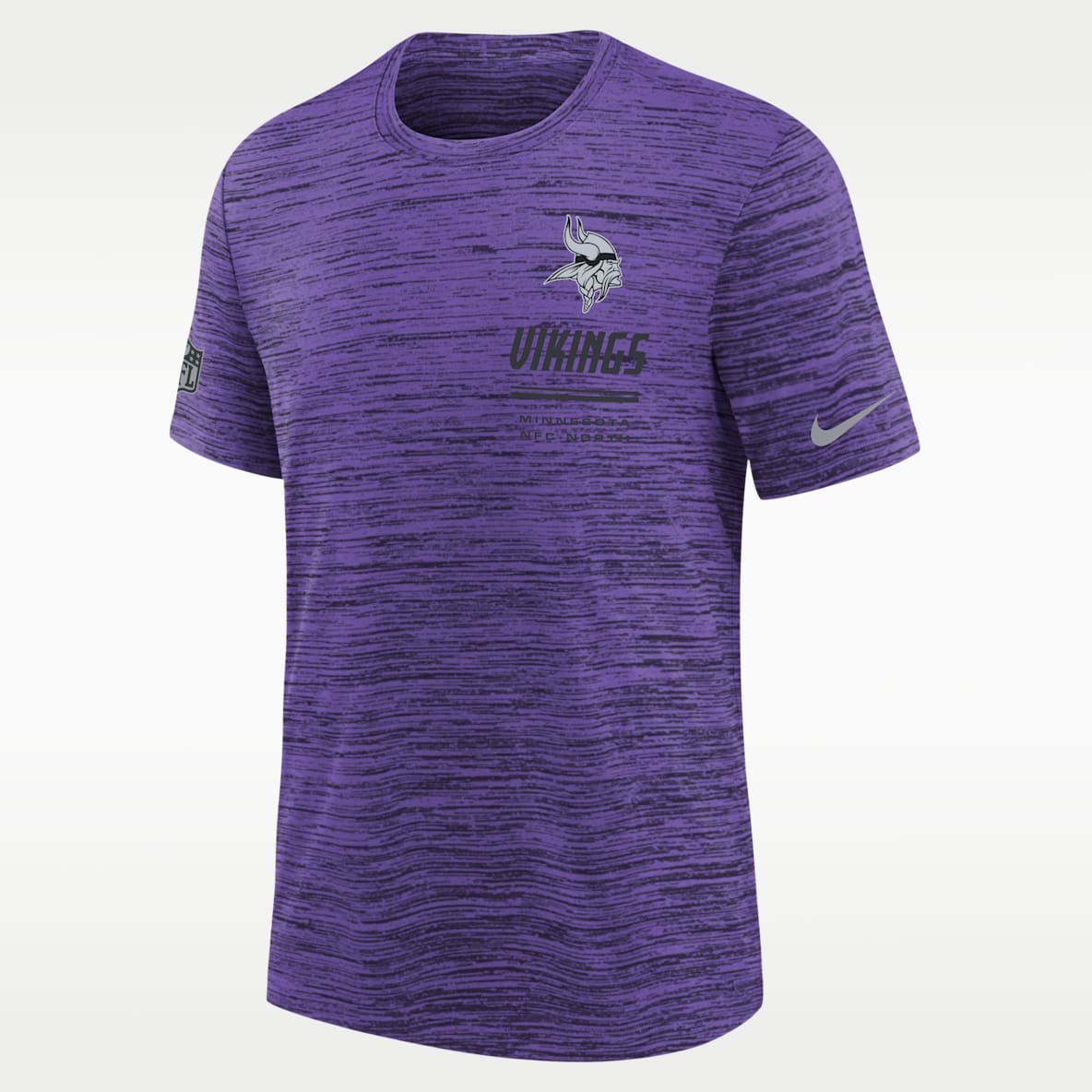 Minnesota Vikings Sideline Team Issue Velocity Big Kids' Nike Dri-FIT NFL T-Shirt