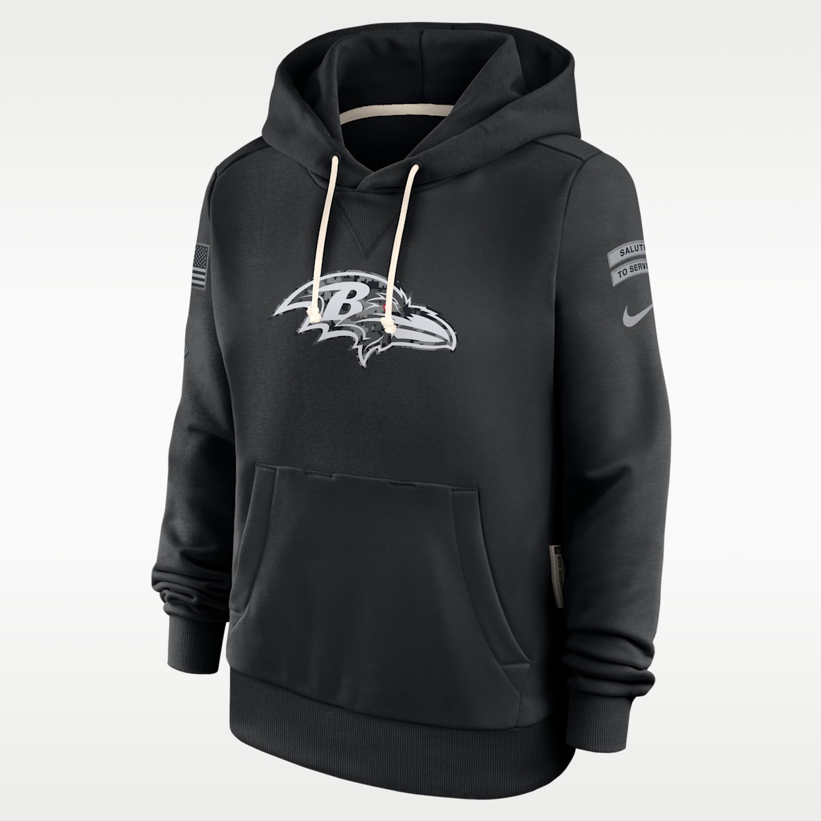 Baltimore Ravens Salute to Service Sideline Women's Nike Dri-FIT NFL Pullover Hoodie