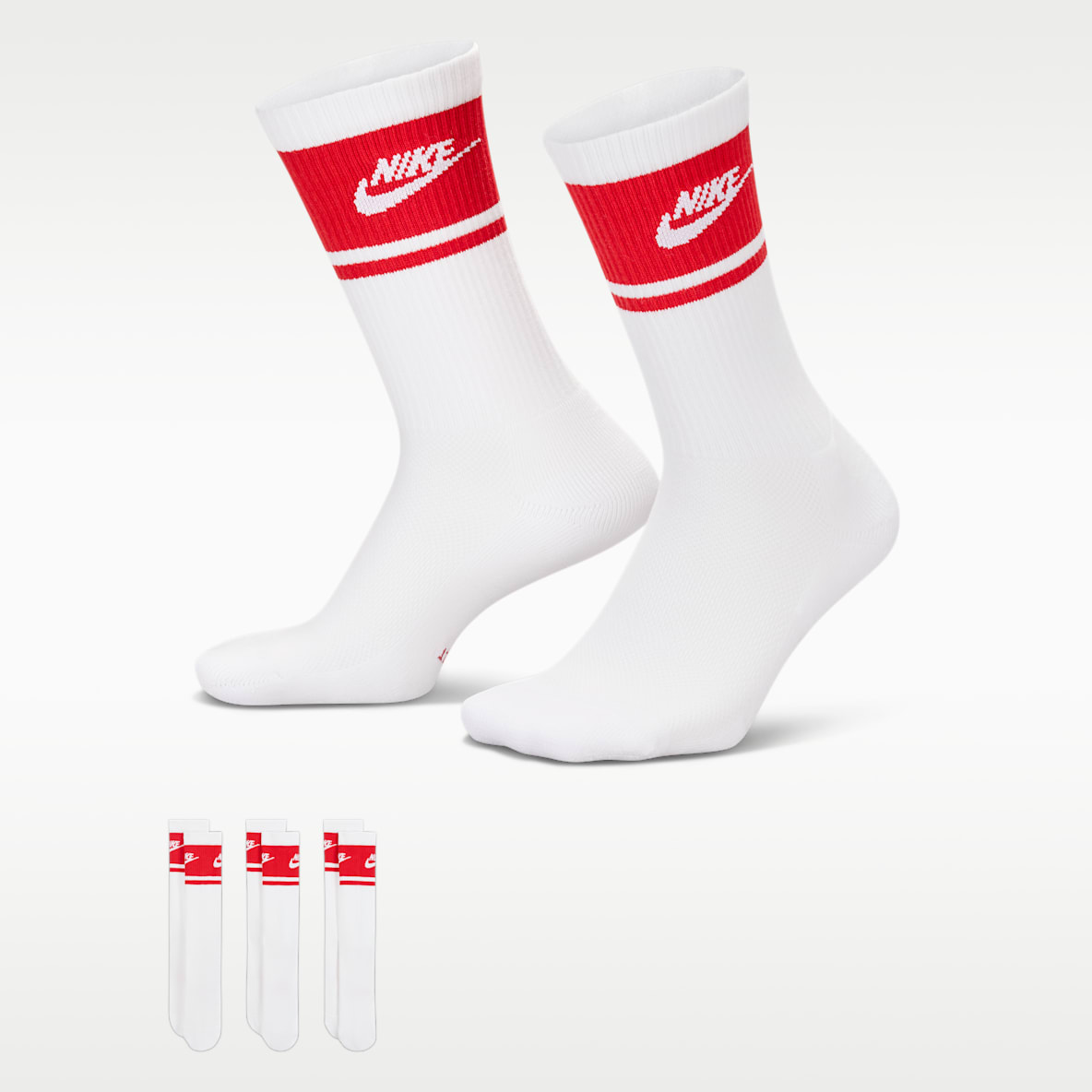 Nike Everyday Elevated Chaussettes mi-mollet (3 paires)