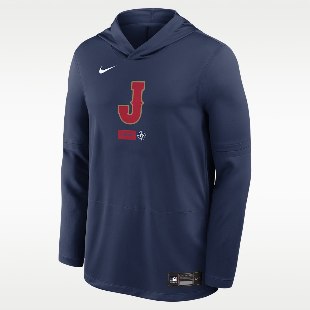 Japan National Baseball Team 2026 World Baseball Classic Men's Nike Dri-FIT Long-Sleeve Hooded Top