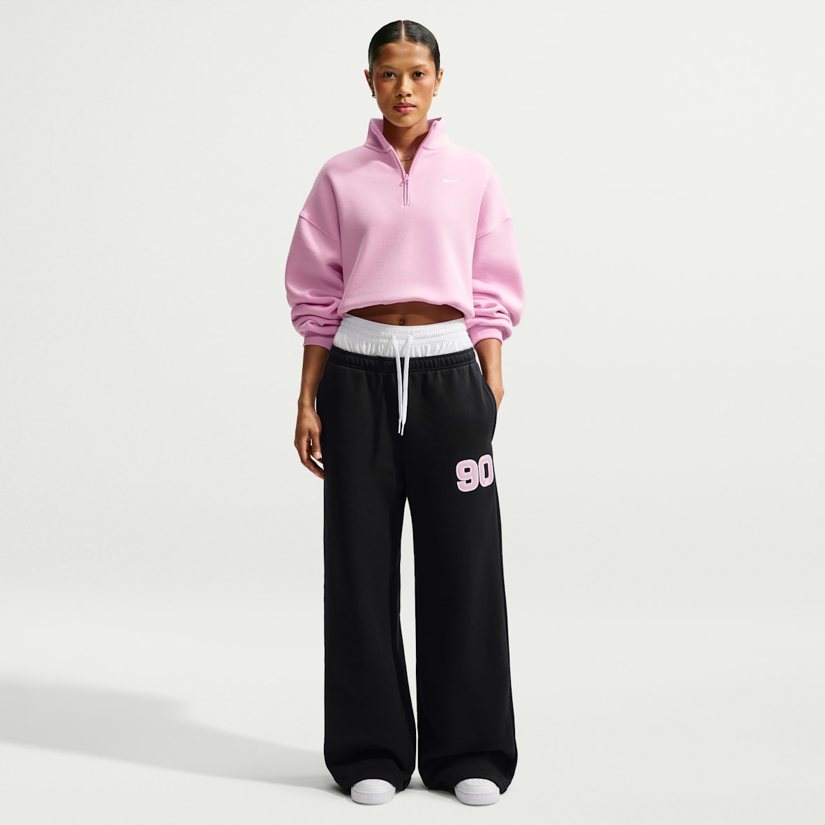 Nike Studio Fleece Medium Weight Women's Mid-Rise Wide-Leg Pants