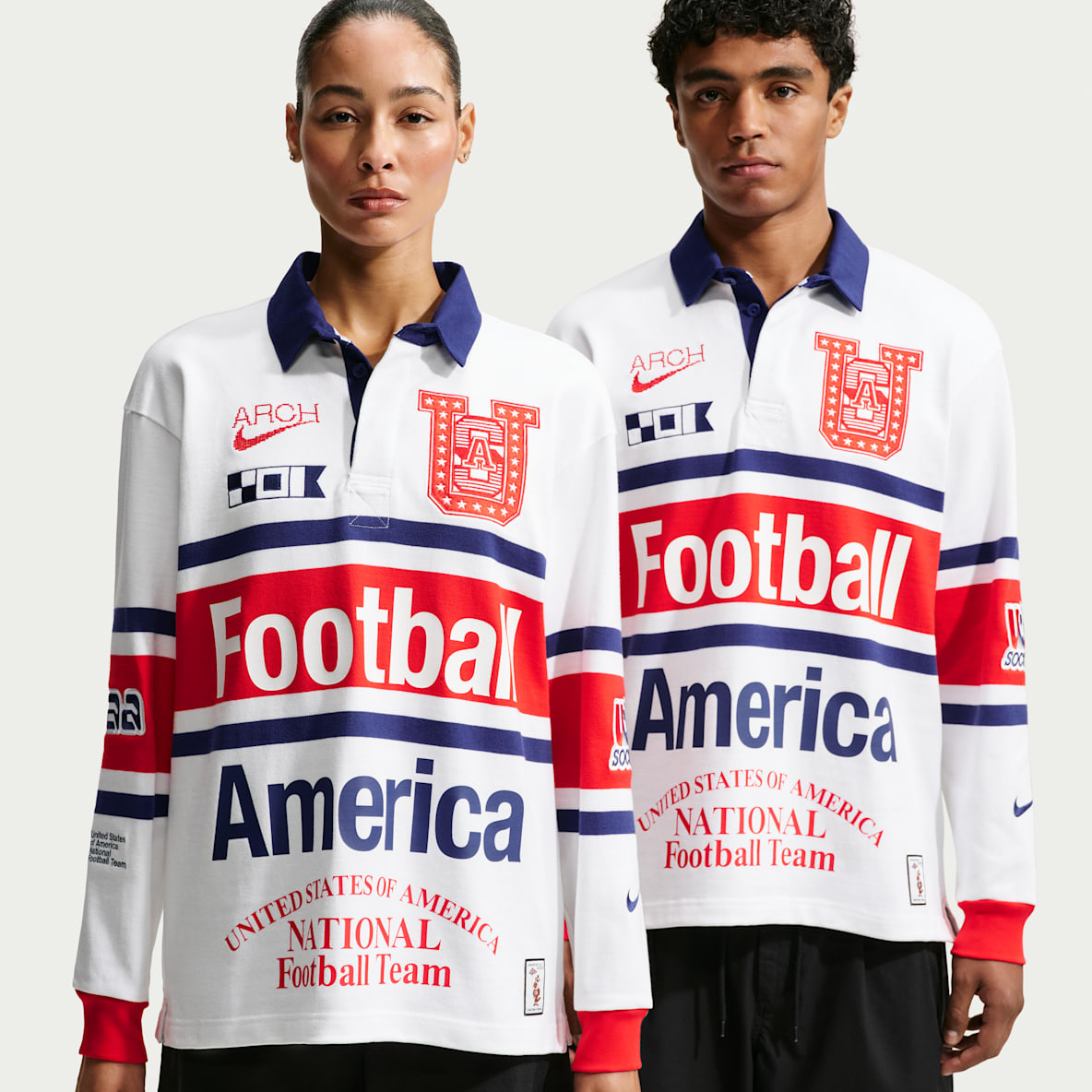 USA x VAA Men's Long-Sleeve Rugby Top