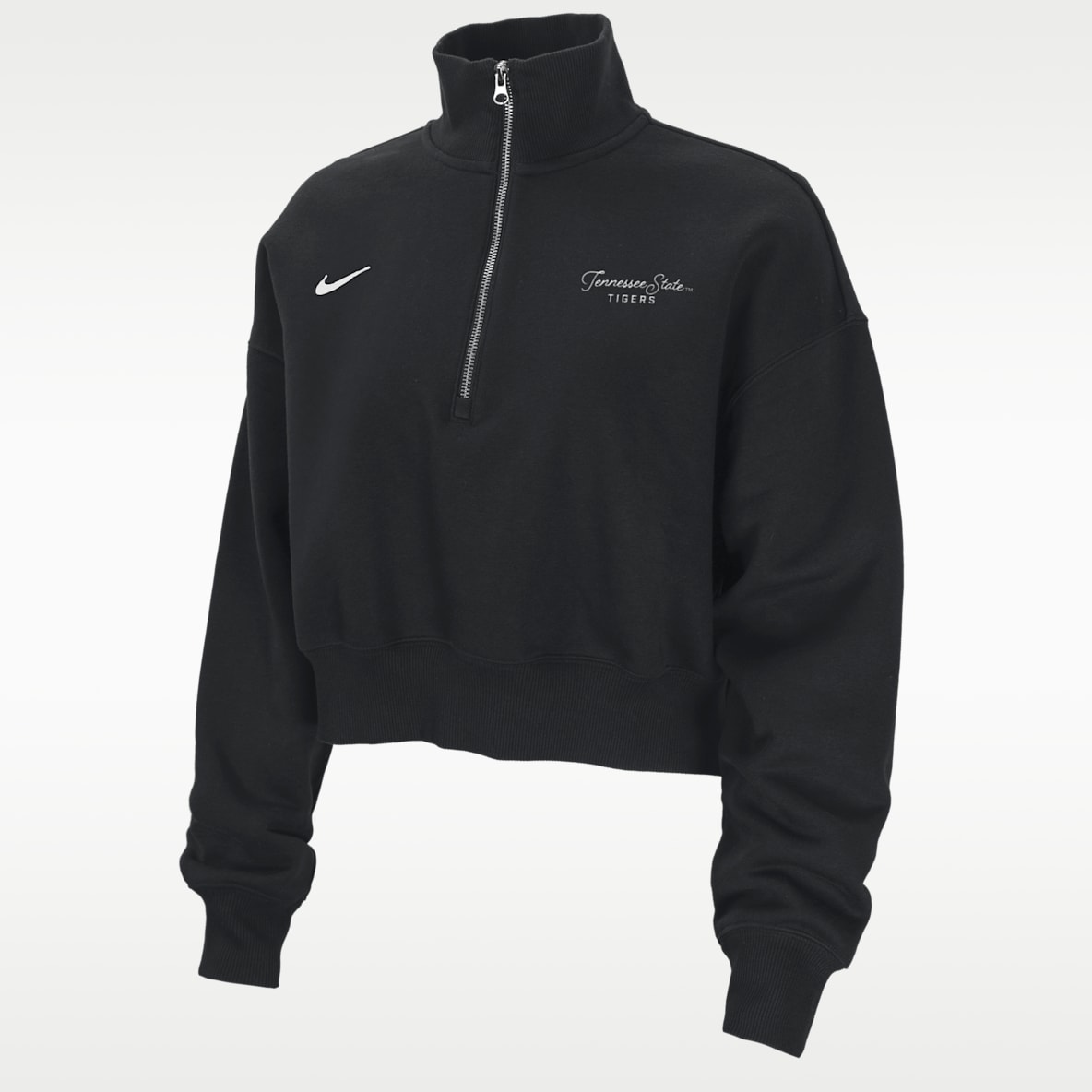 Nike College Phoenix Fleece (Tennessee State University) Women's Cropped 1/4-Zip Pullover