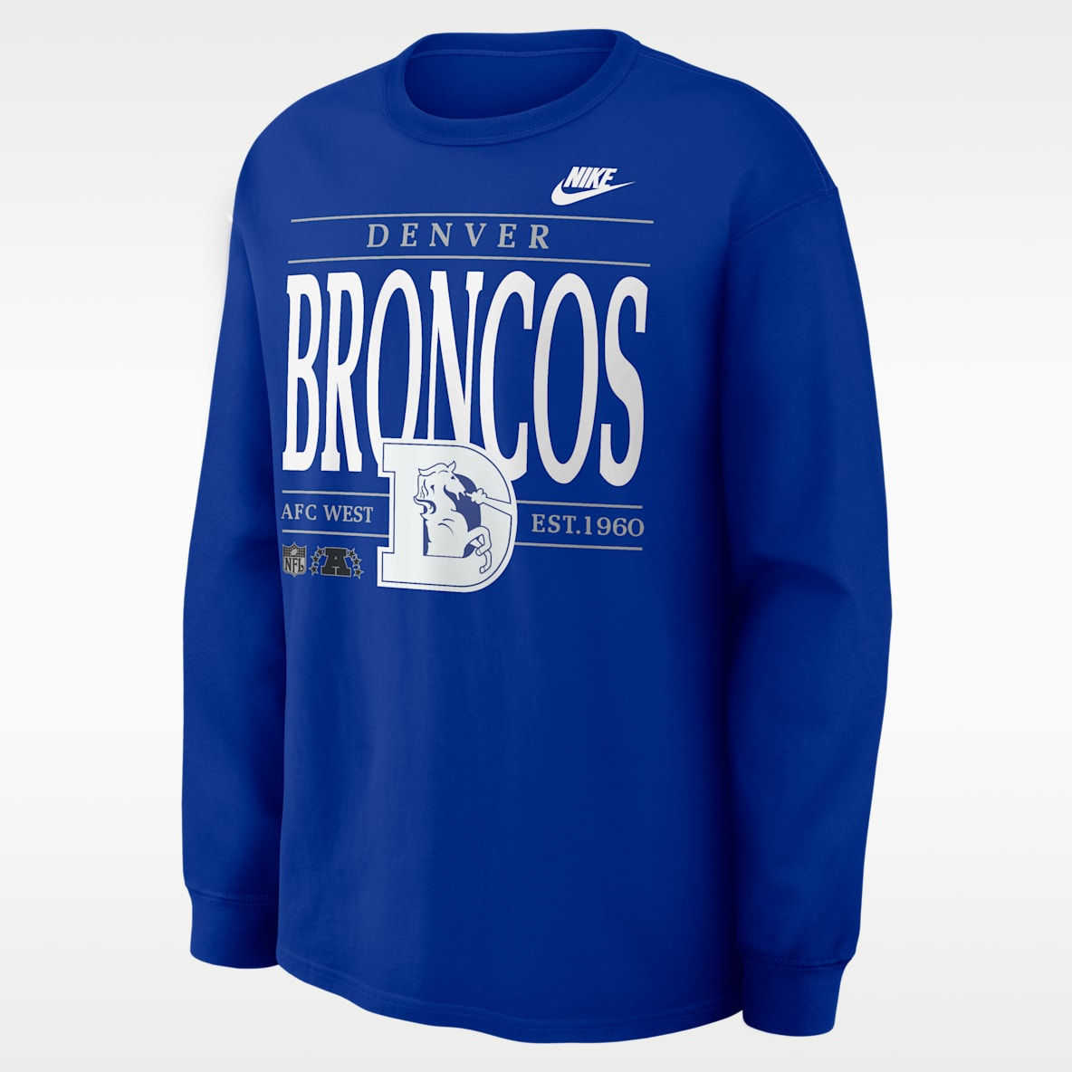 Denver Broncos Rewind Max90 Men's Nike NFL Long-Sleeve T-Shirt