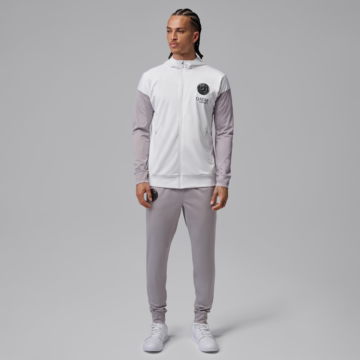 Paris Saint-Germain Strike Night Edition Jordan Dri-FIT fotballtracksuit med hette til herre