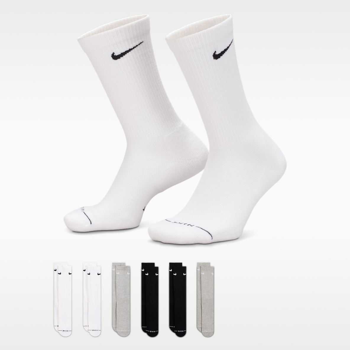 Nike Everyday Elevated Crew Socks (6 Pairs)