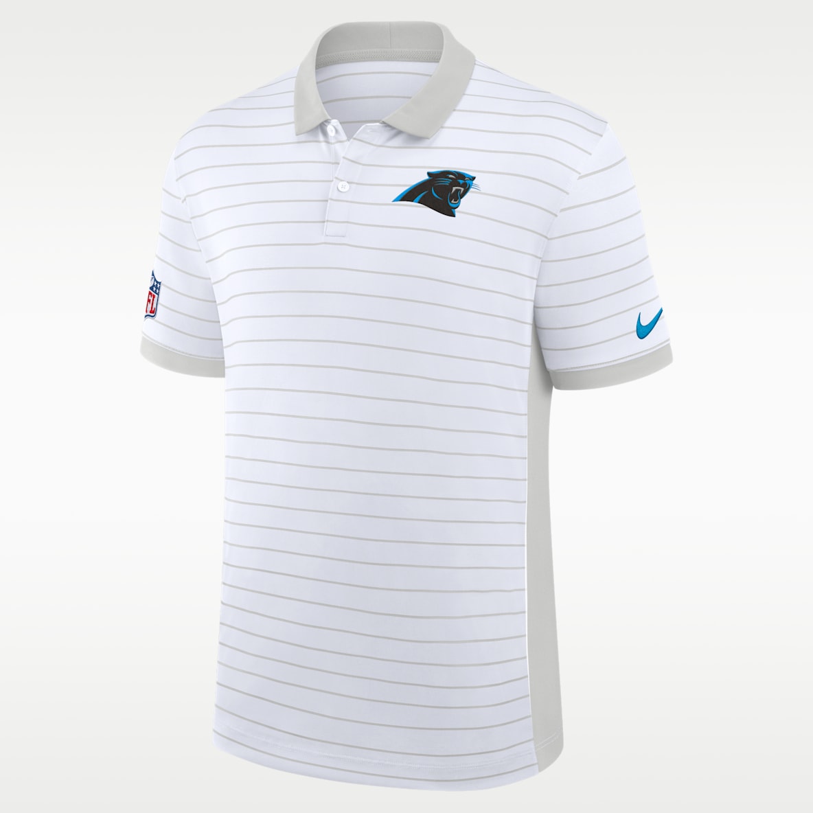 Carolina Panthers Sideline Victory Stripe Men's Nike Dri-FIT NFL Polo