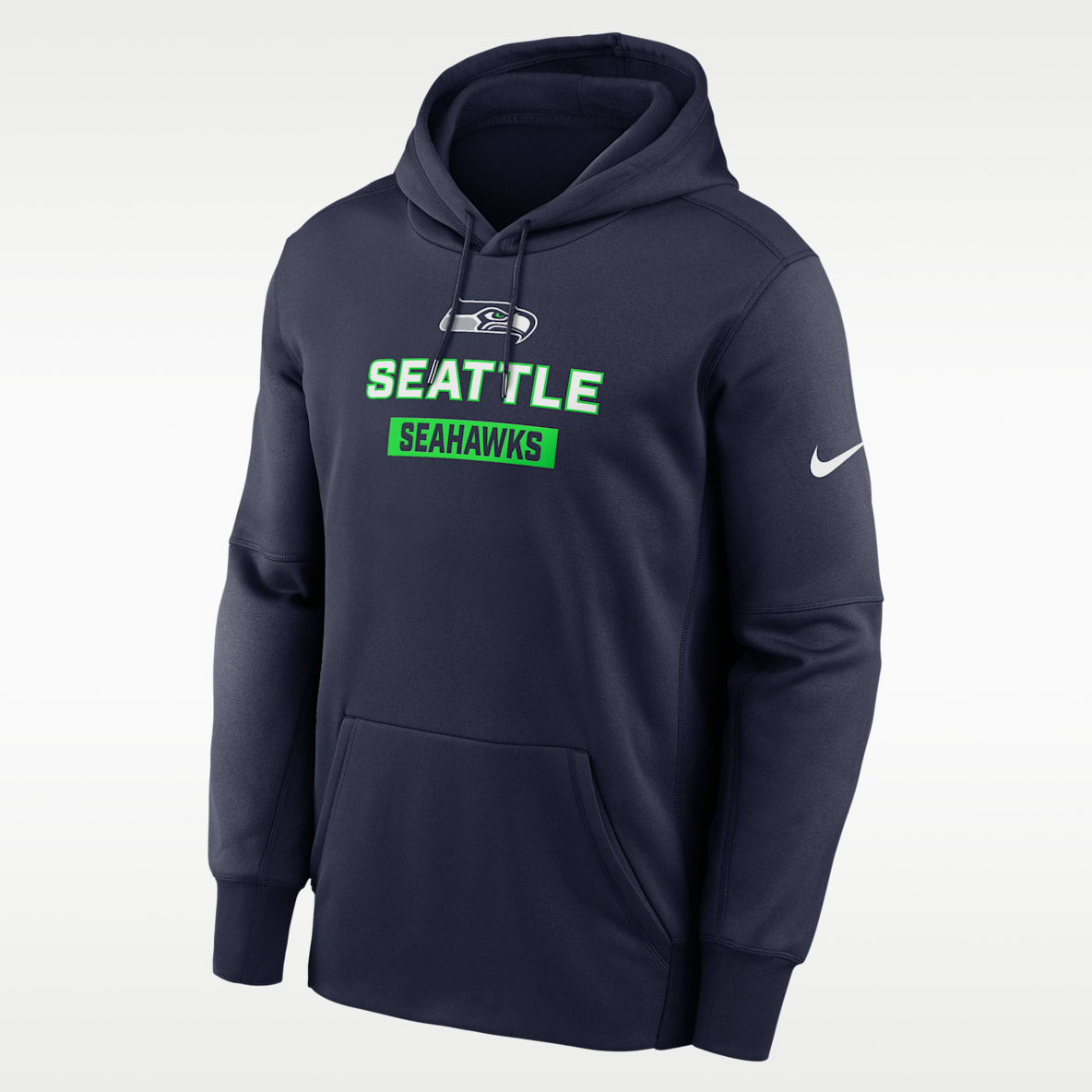 Seattle Seahawks Toss Sweep Men’s Nike Therma NFL Pullover Hoodie