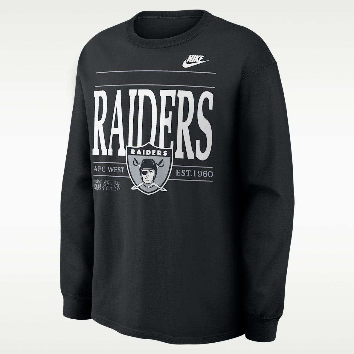 Las Vegas Raiders Rewind Max90 Men's Nike NFL Long-Sleeve T-Shirt