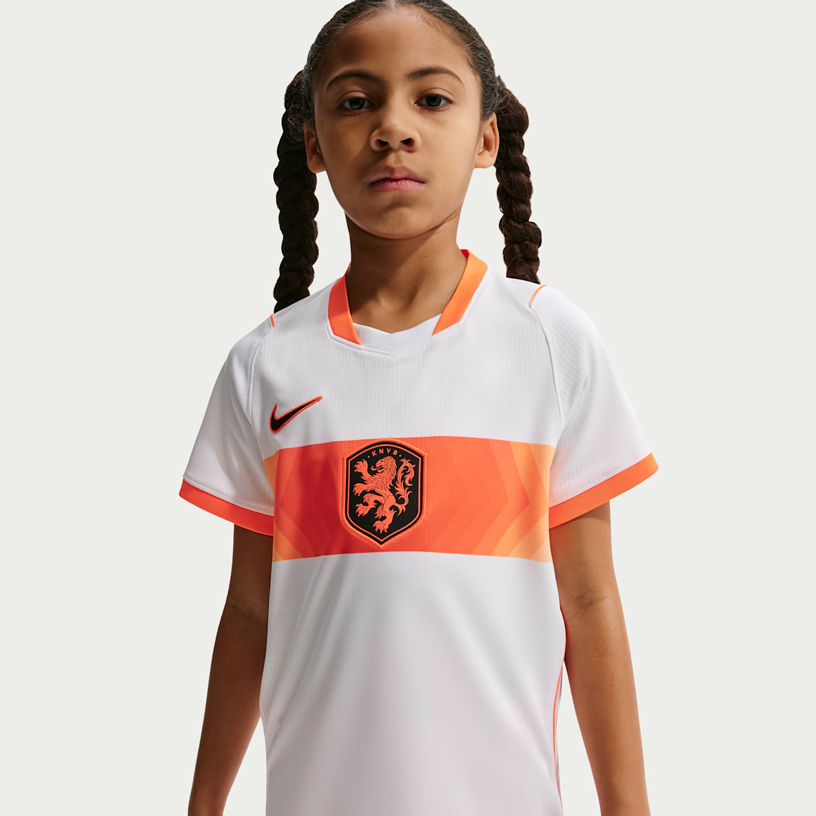 Niederlande 2026 Auswärtsstadion Replika-Fußballtrikot mit Nike Dri-FIT-Technologie (ältere Kinder)
