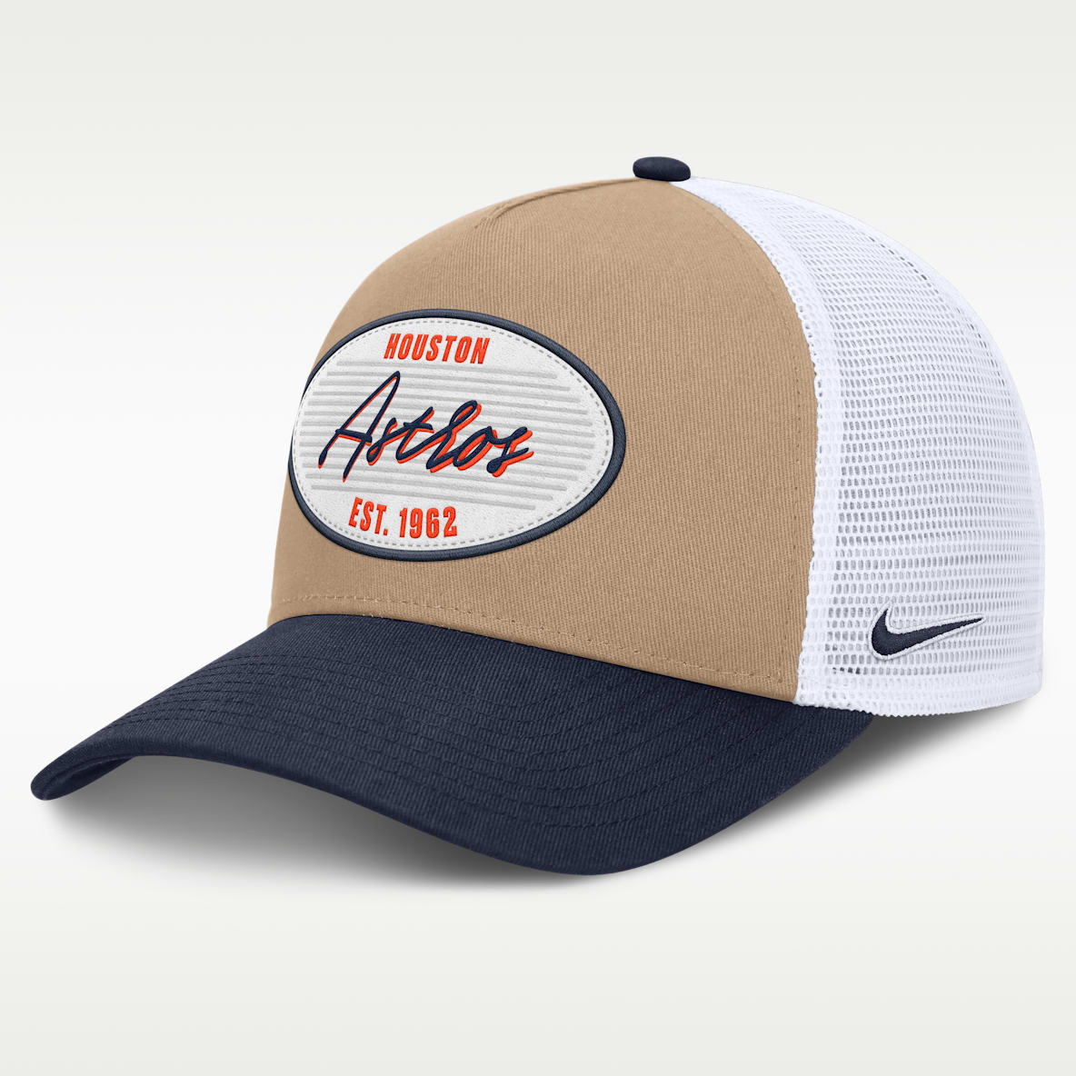 Houston Astros Rise Men's Nike MLB A-Frame Trucker Adjustable Hat