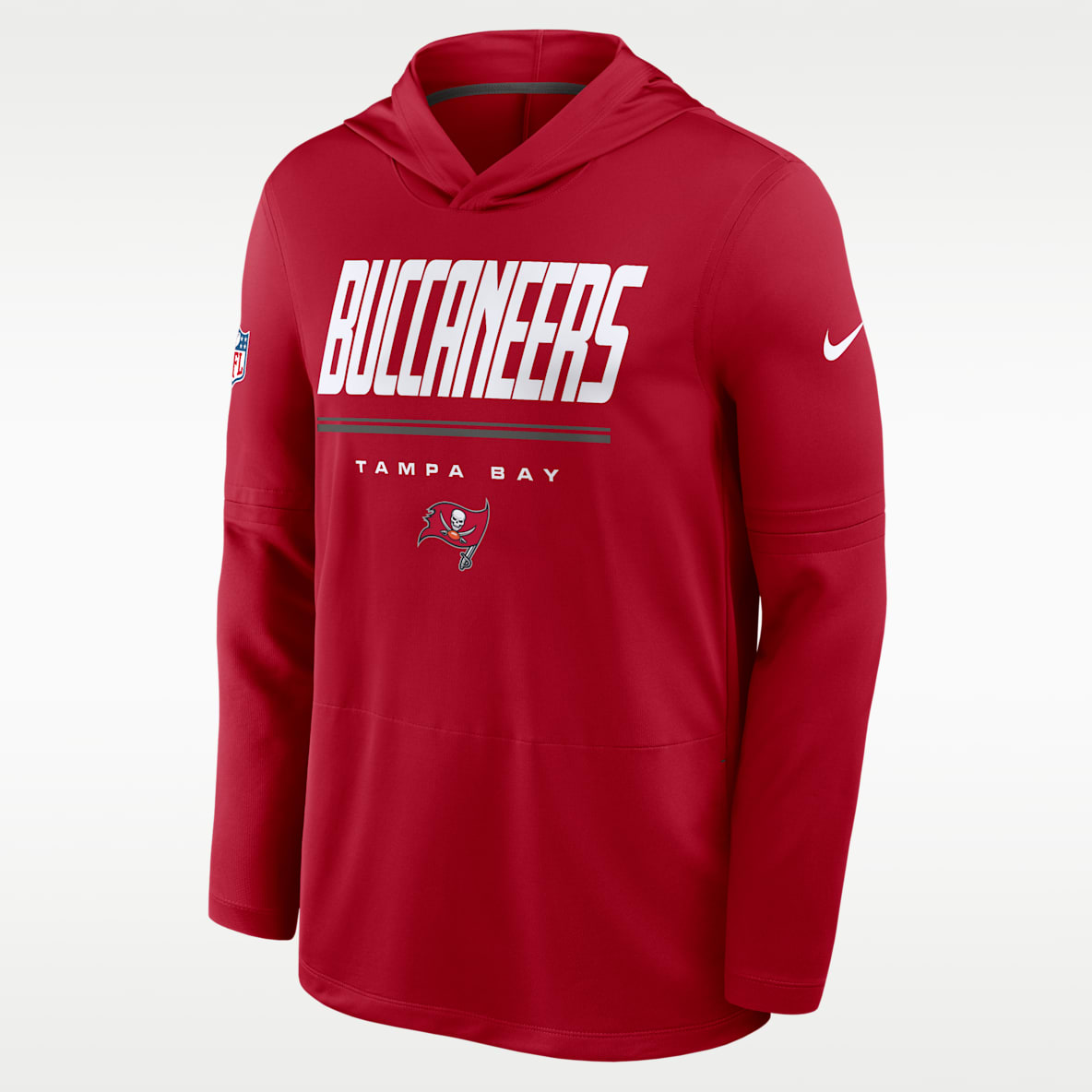 Tampa Bay Buccaneers Sideline Men's Nike Dri-FIT NFL Long-Sleeve Hooded Top