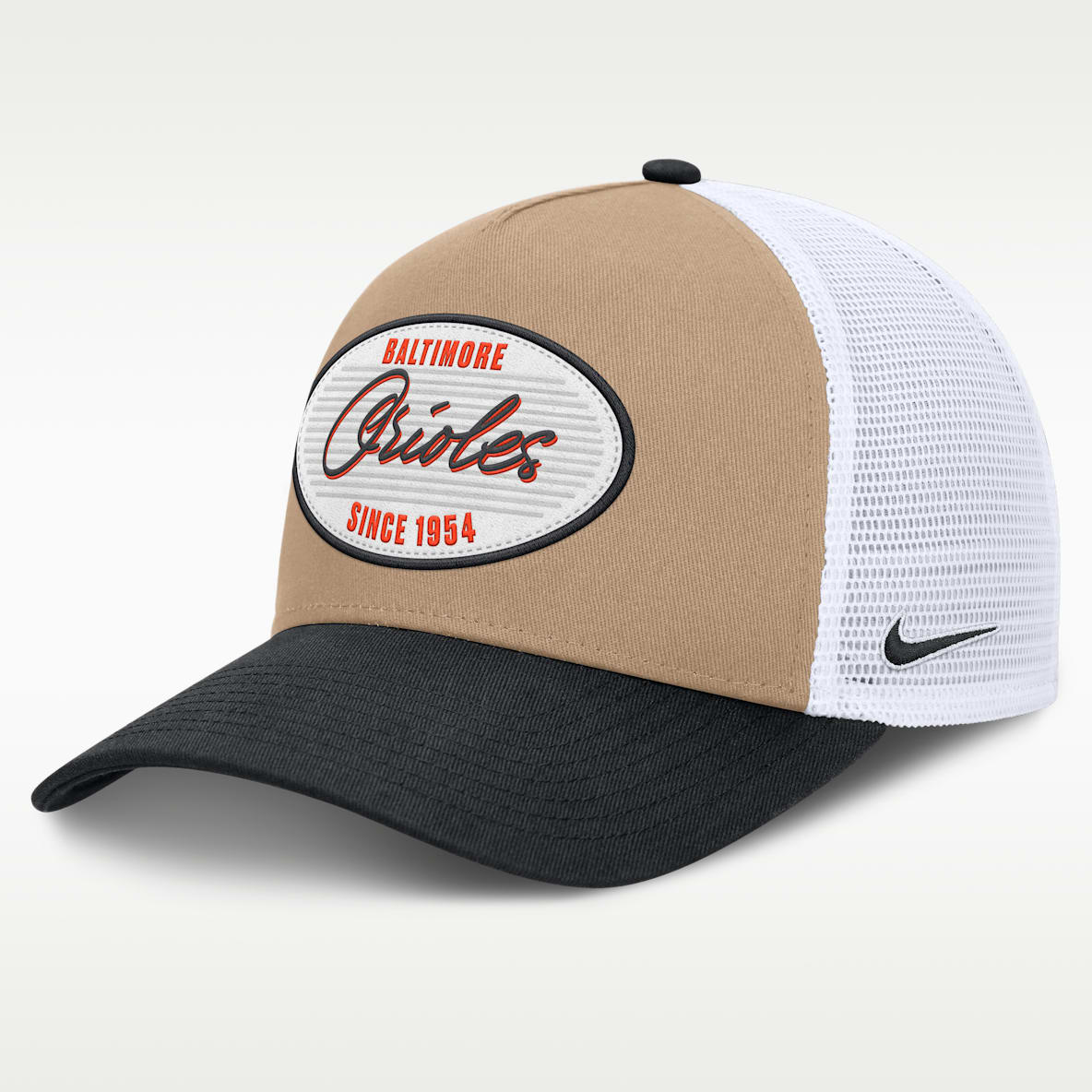 Baltimore Orioles Rise Men's Nike MLB A-Frame Trucker Adjustable Hat