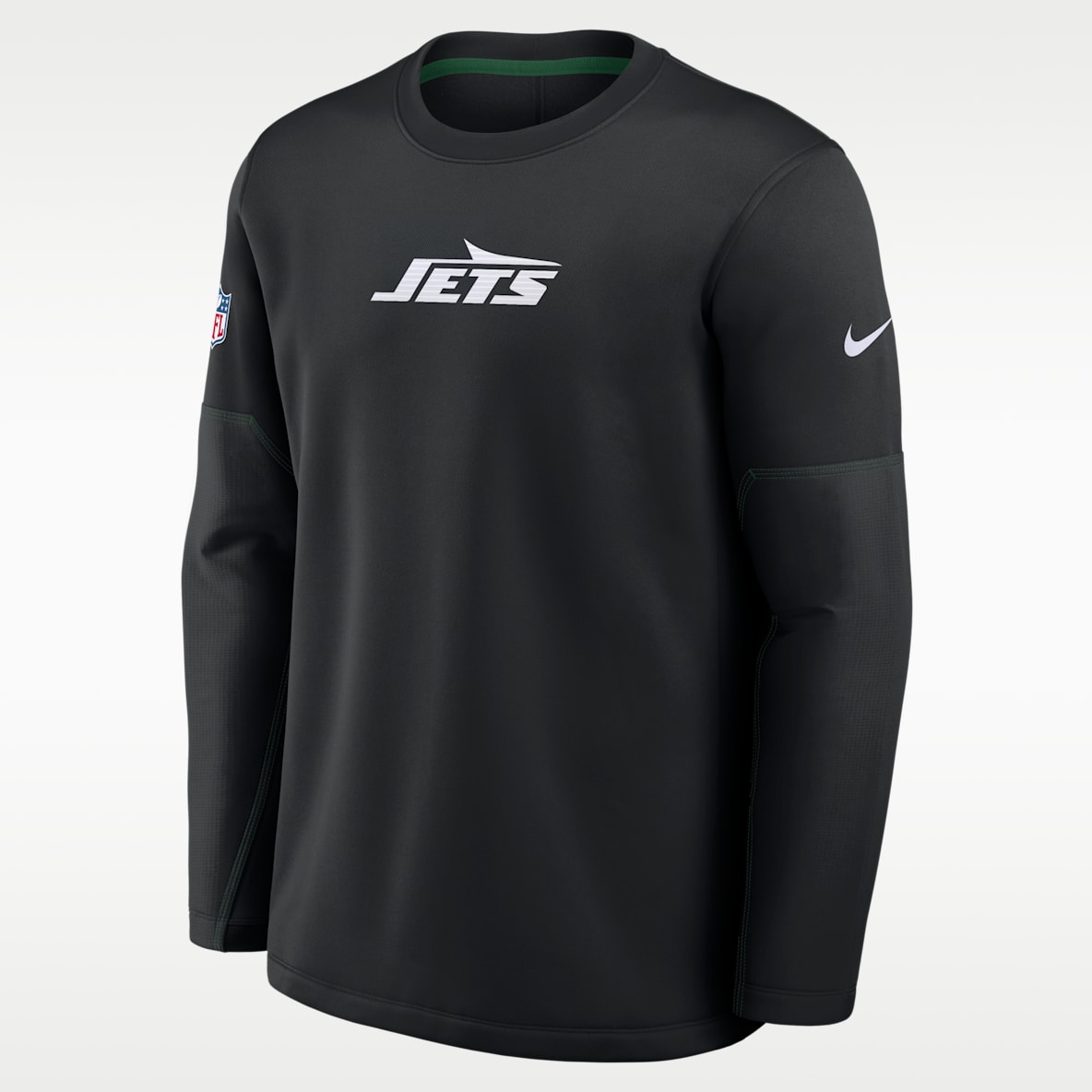 New York Jets Sideline Coaches Men's Nike Therma-FIT NFL Long-Sleeve T-Shirt