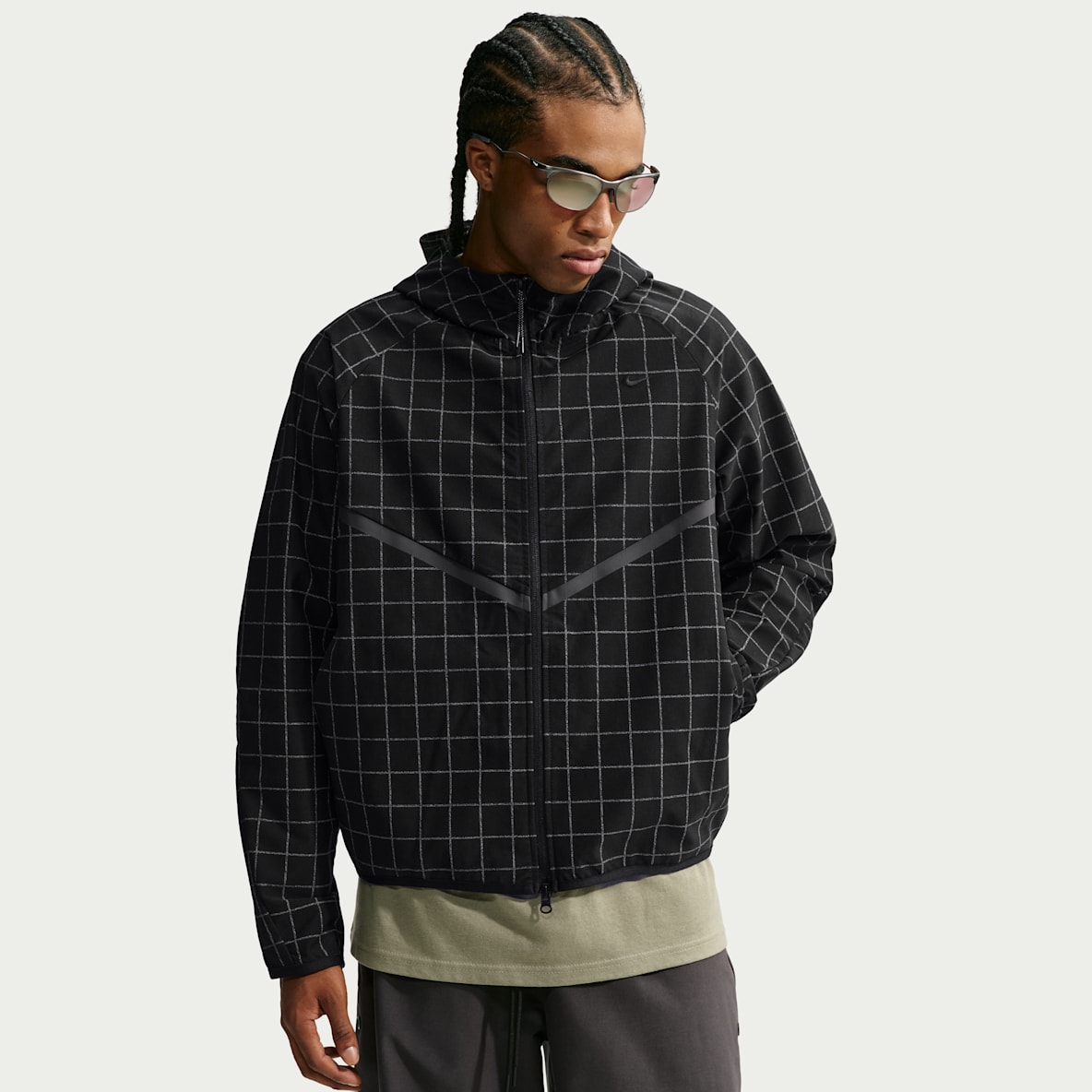 Nike Tech  Weite Dri-FIT Shori Strickjacke mit durchgehendem Reißverschluss und Print (Herren)