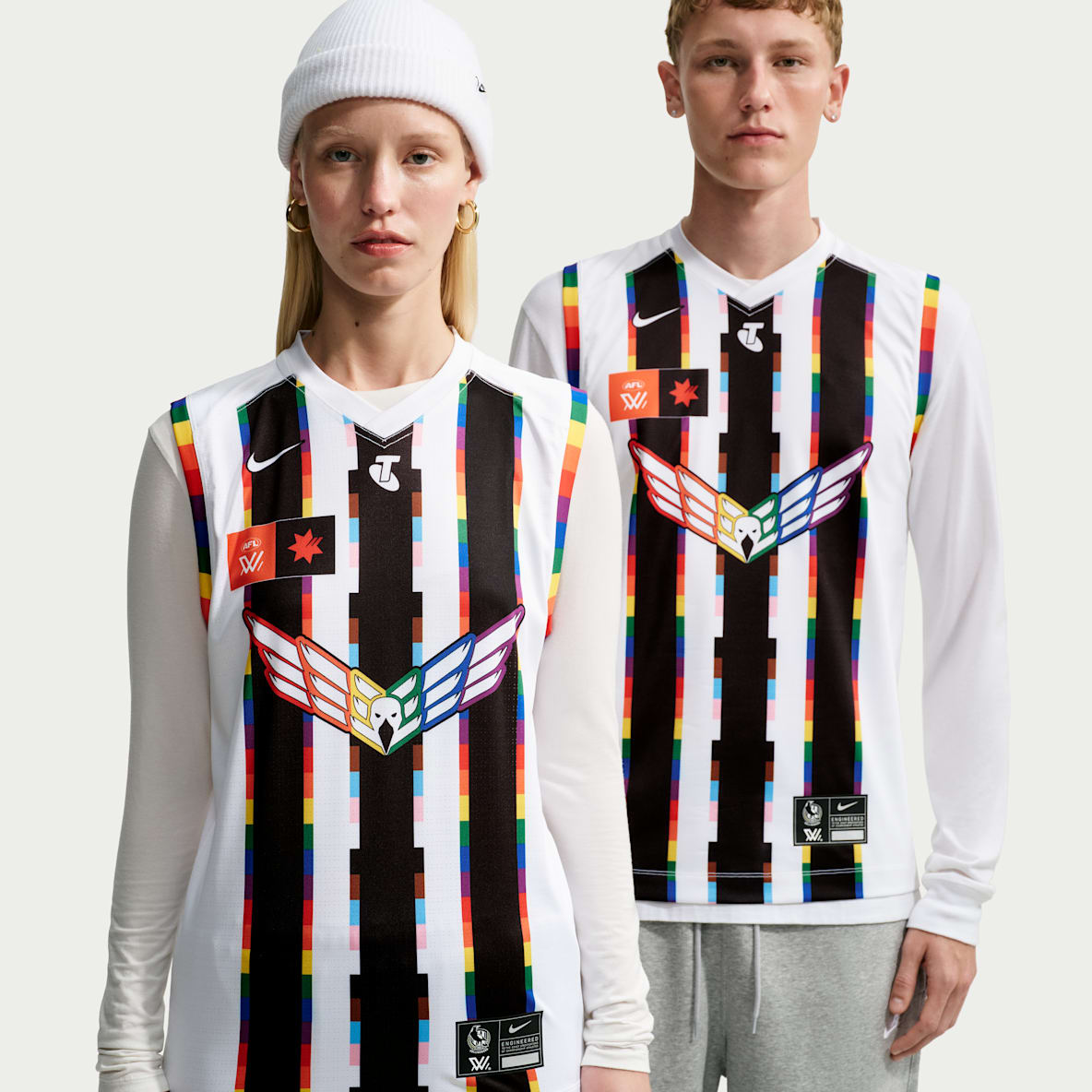 Collingwood F.C. AFLW 2026 Stadium Pride Nike AFLW Replica Jersey