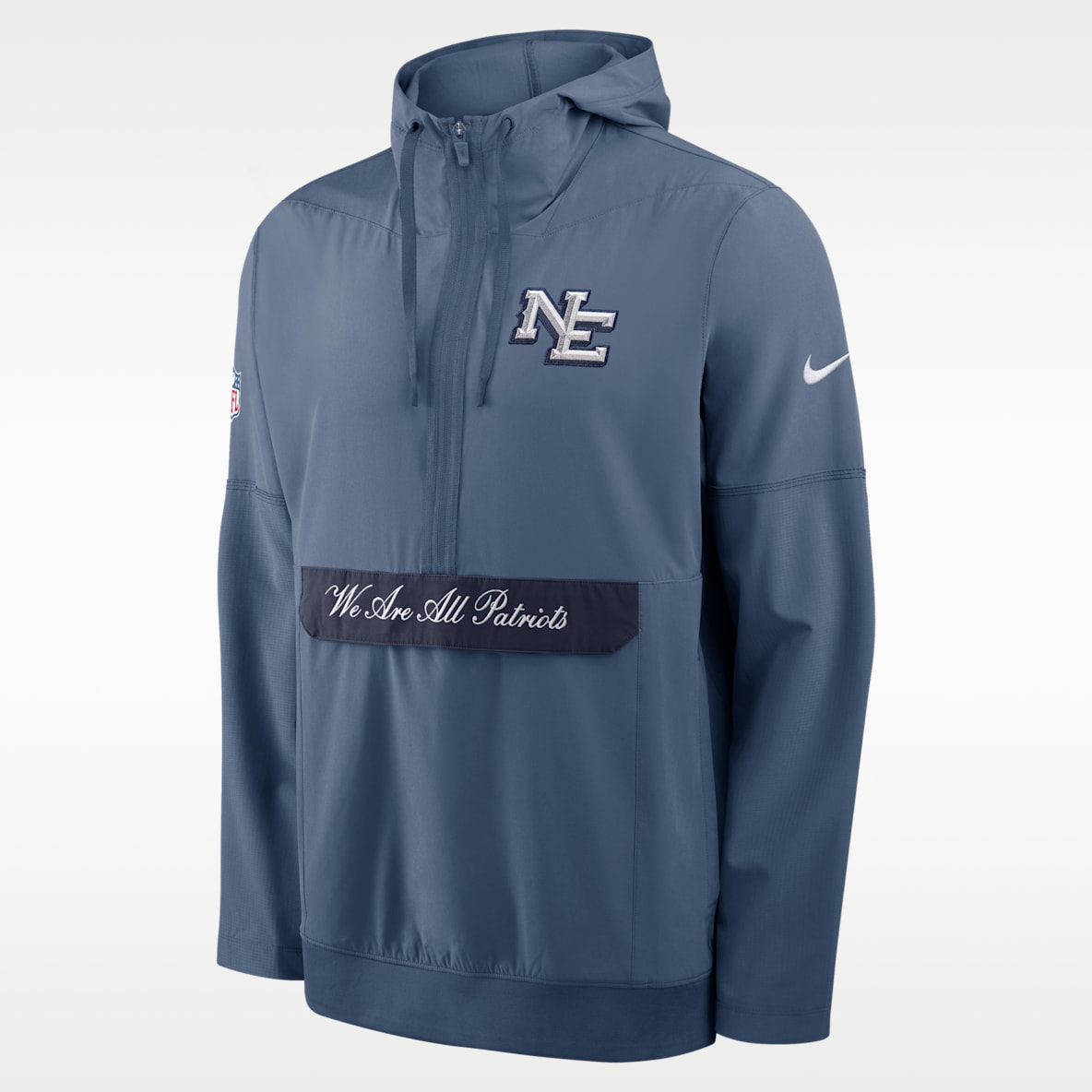 New England Patriots Rivalries Collection Sideline Anorak Men's Nike NFL 1/2-Zip Hooded Jacket